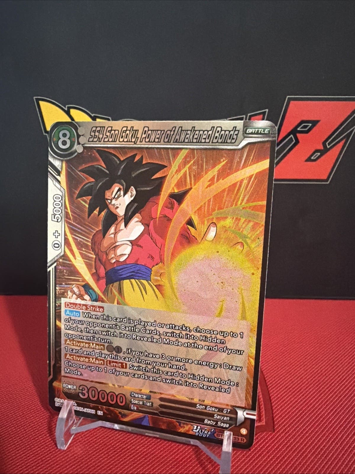 Dragon Ball Super - SS4 Son Goku, Power of Awakened Bonds - BT30-133 - Rare Foil - Thumbnail 3