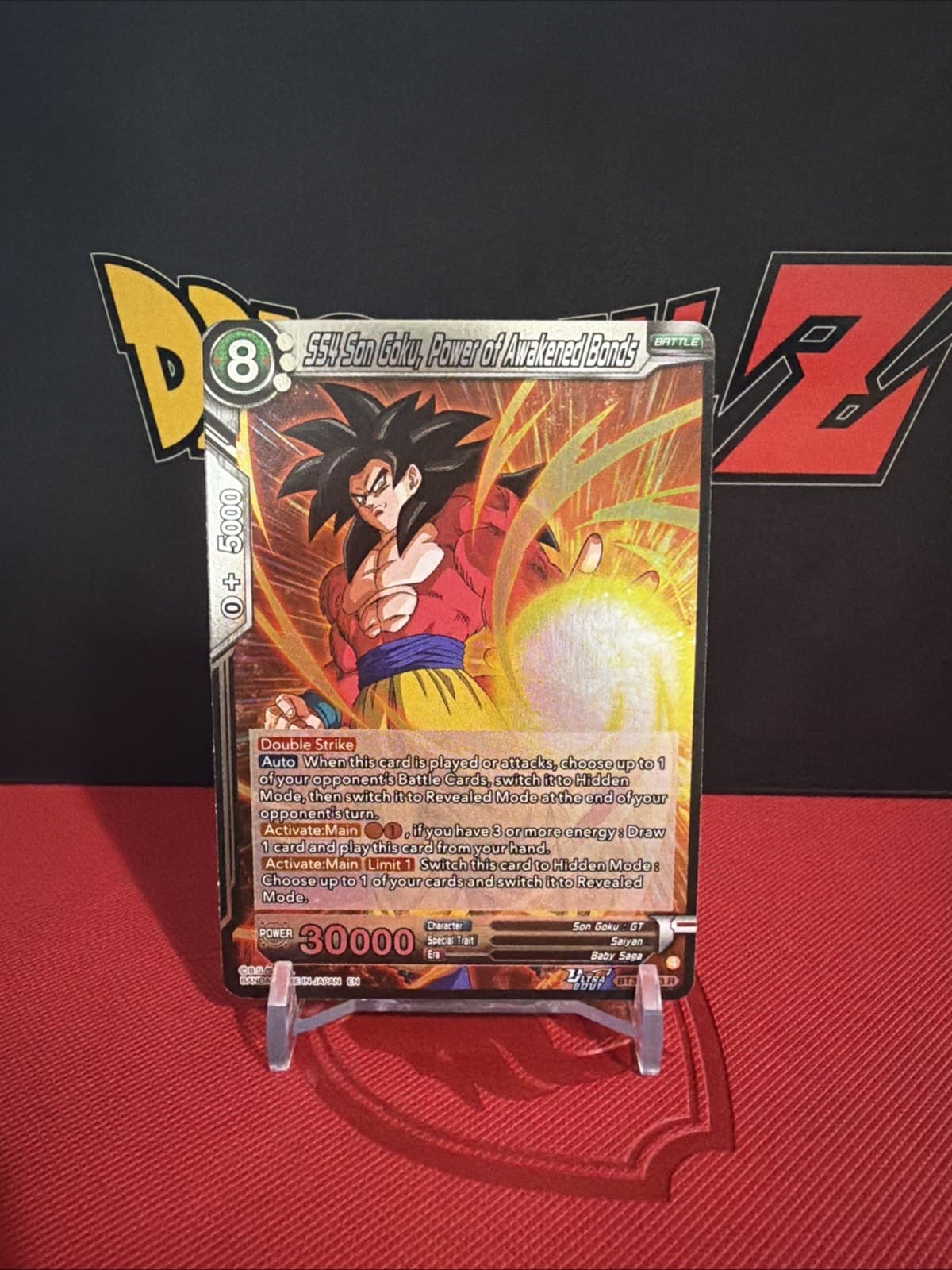 Dragon Ball Super - SS4 Son Goku, Power of Awakened Bonds - BT30-133 - Rare Foil - Image 1