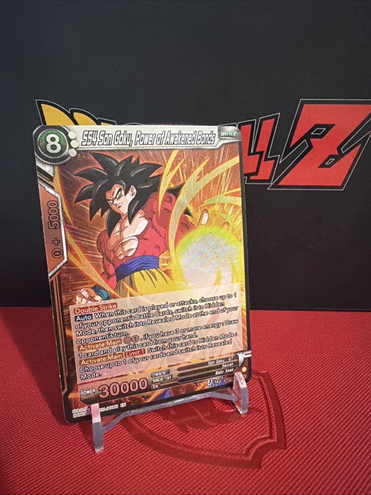 Dragon Ball Super - SS4 Son Goku, Power of Awakened Bonds - BT30-133 - Rare Foil - Thumbnail 2