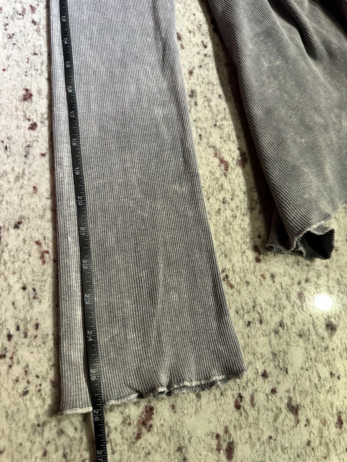 Apt. 9 Women's L Gray Henley Hoodie Knit Long Sleeve Graphic Logo 100% Cotton - Thumbnail 8