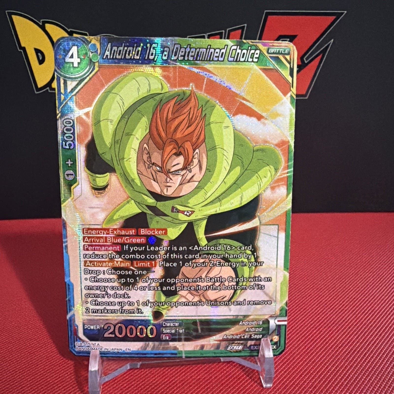 Android 16, a Determined Choice EX23-47 EX Foil NEW (2023 Premium) - Image 1