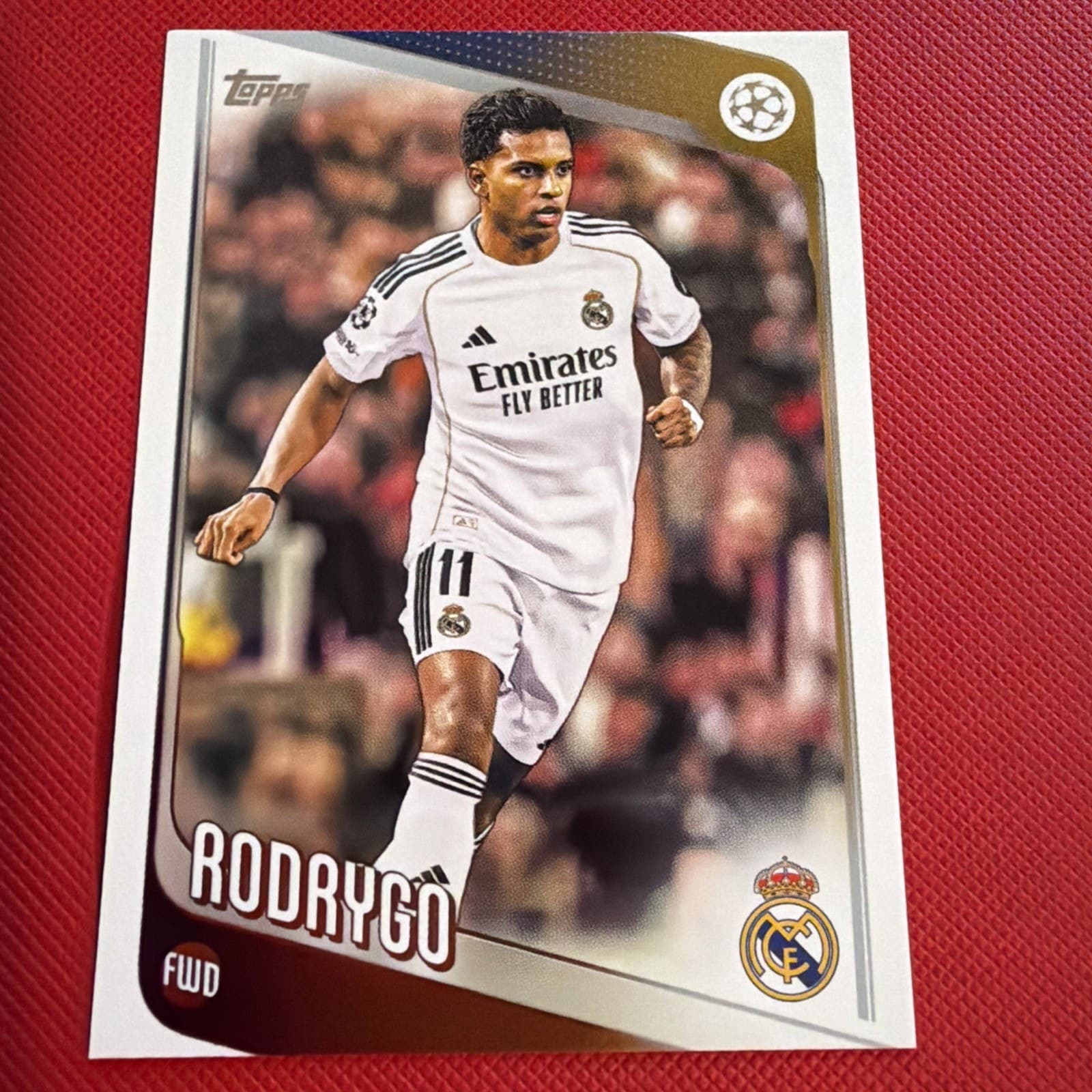 2025-26 Topps UEFA Club Competitions Soccer #102 Rodrygo - Real Madrid C.F. - Image 1