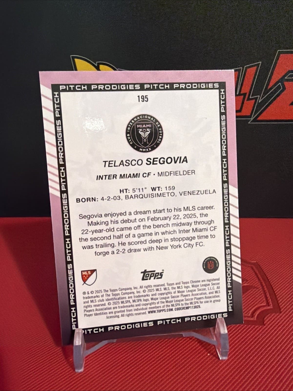 2025 Topps Chrome MLS Pitch Prodigies #195 Telasco Segovia (RC) - Thumbnail 2