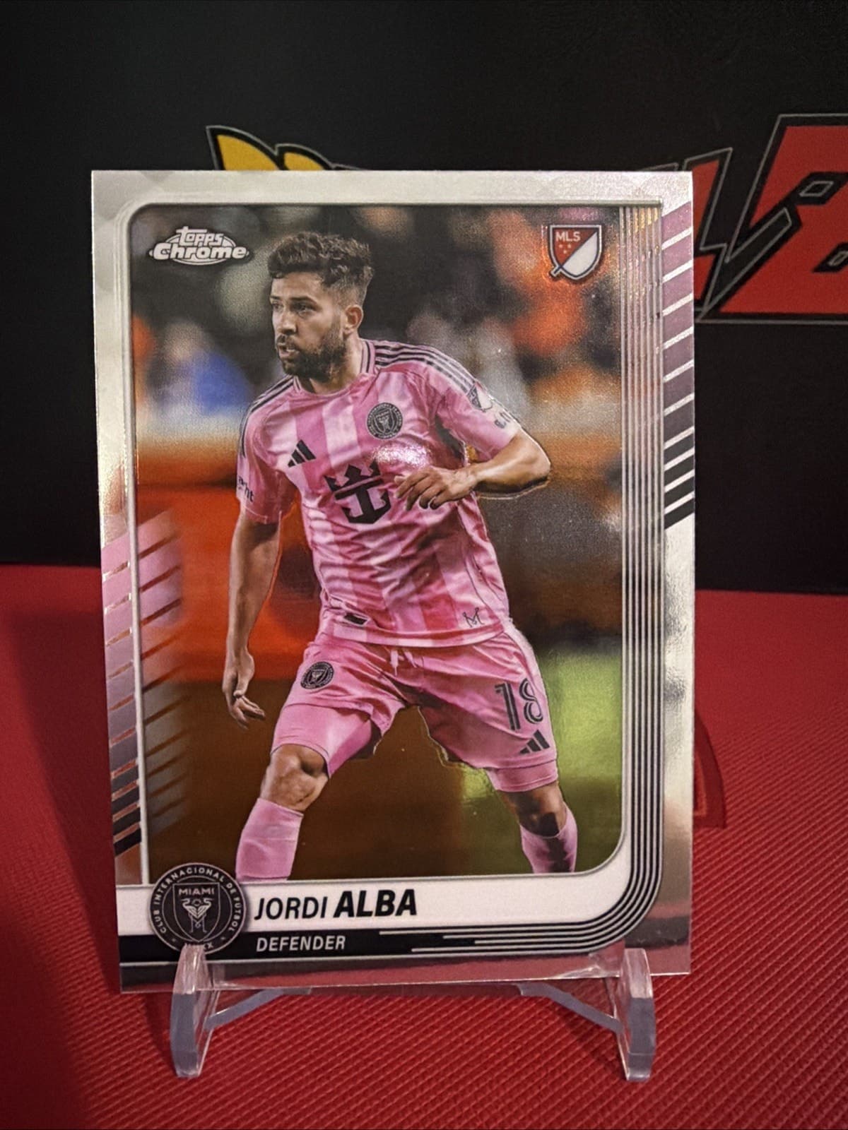 2025 Topps Chrome MLS #41 Jordi Alba Inter Miami CF - Image 1