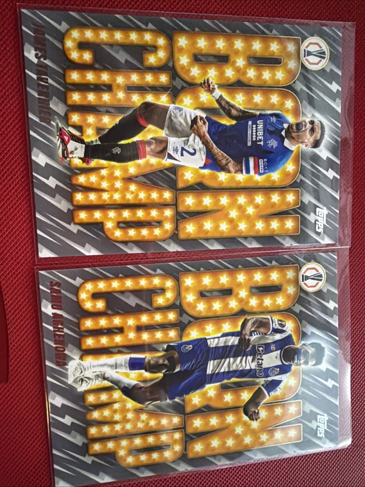 2025-26 Topps UEFA Club Competitions Born Champ James Tavernier, Samu Aghehowa - Thumbnail 2