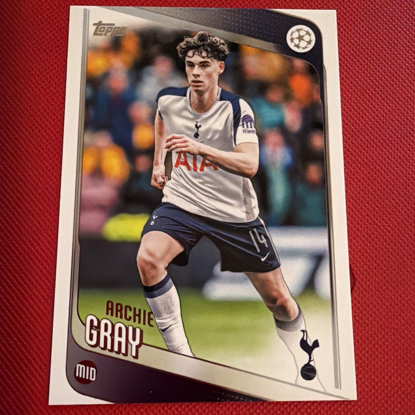 2025-26 Topps FLAGSHIP UEFA Club Competitions #165 Archie Gray, Tottenham Hotspu - Image 1