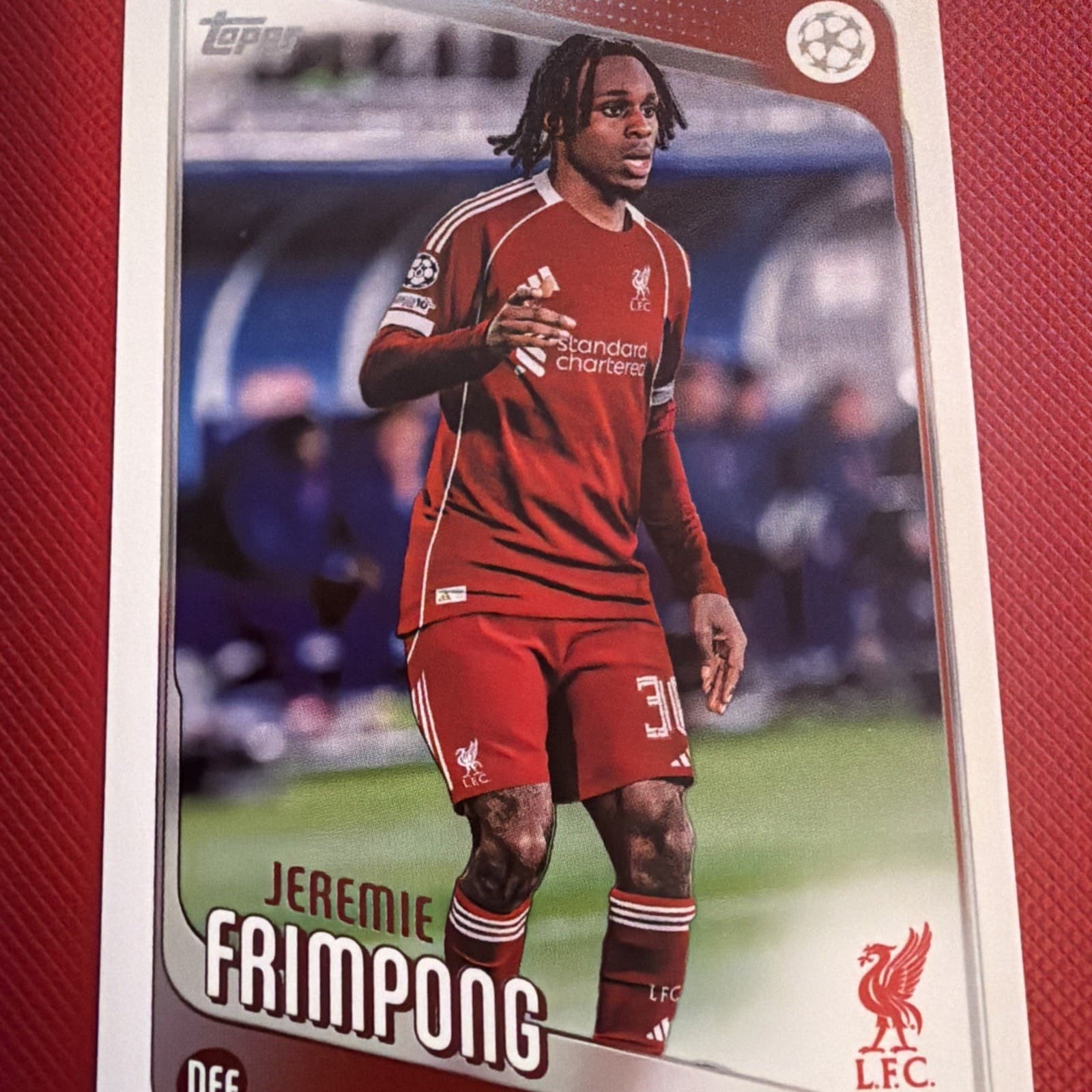 2025-26 Topps UEFA Club Competitions Jeremie Frimpong #6 Liverpool - Thumbnail 7