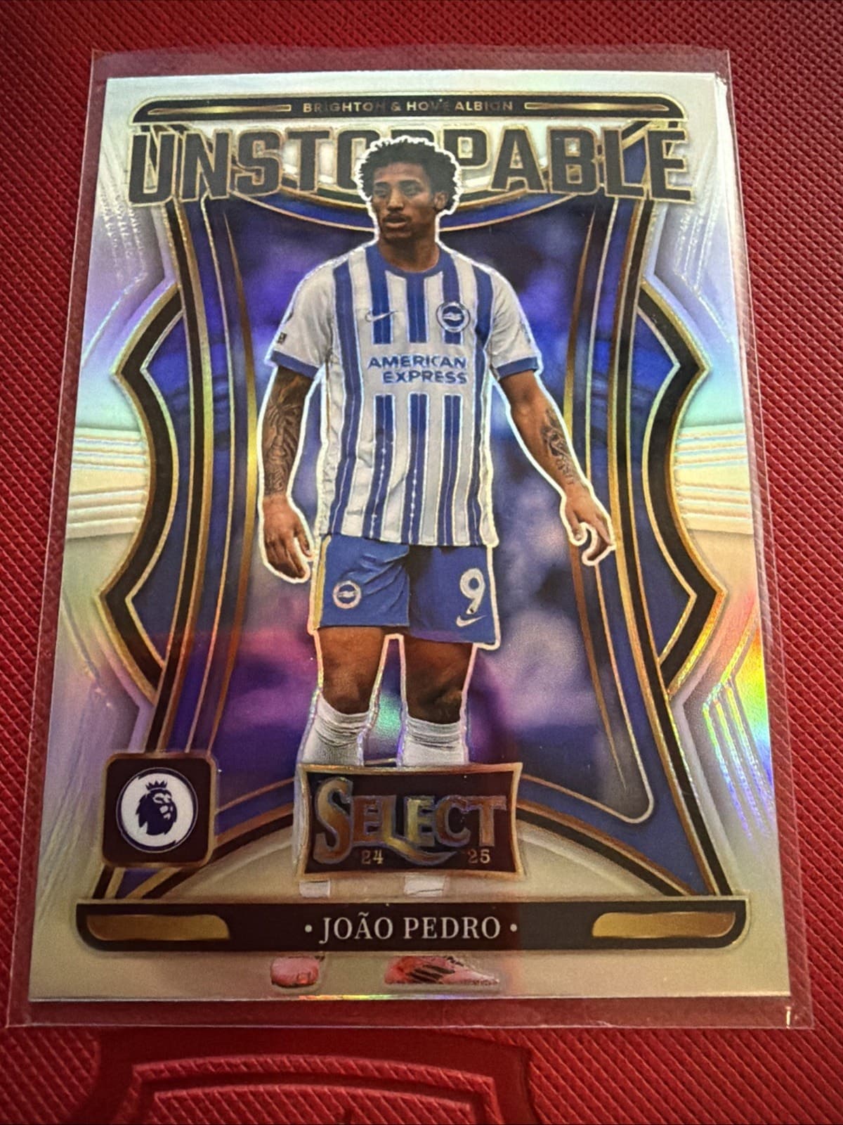 2024-25 Select Premier League Joao Pedro #8 Unstoppable Silver Brighton - Image 1
