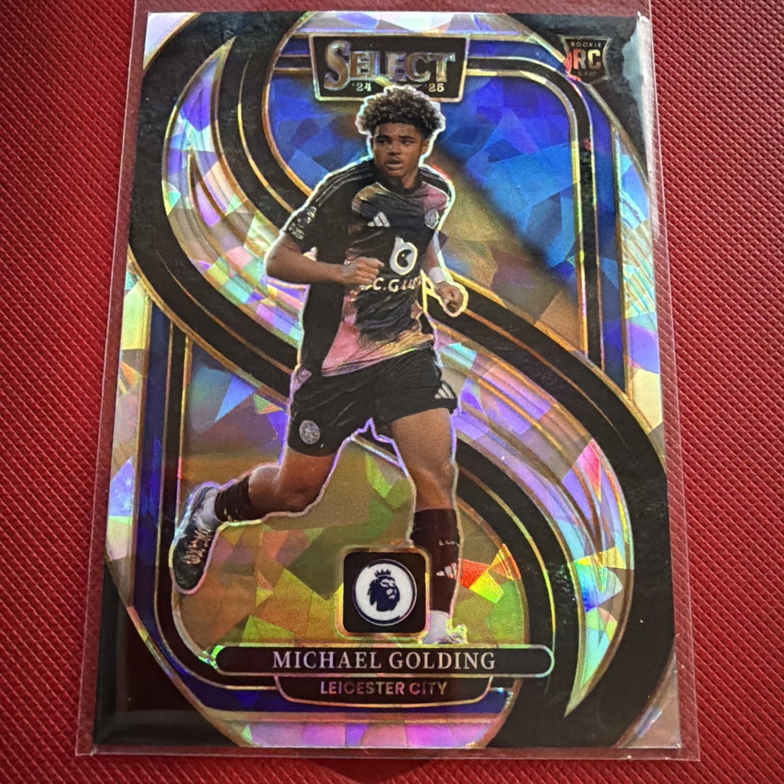 2024-25 Panini Select Premier League #194 Michael Golding Wave Mojo Prizm Rookie - Image 1