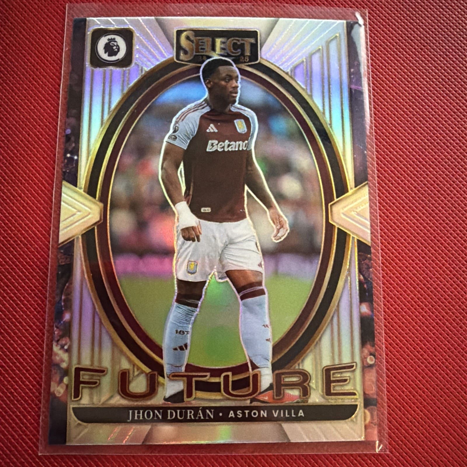 2024-25 Select Premier League Jhon Duran #3 Future Silver Aston Villa - Image 1