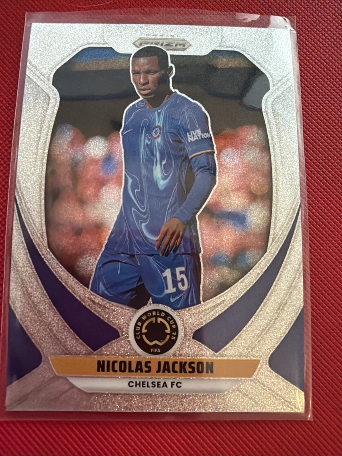 2025 Panini Prizm FIFA Club World Cup GLITTER #71 Nicolas Jackson, Chelsea FC - Image 1