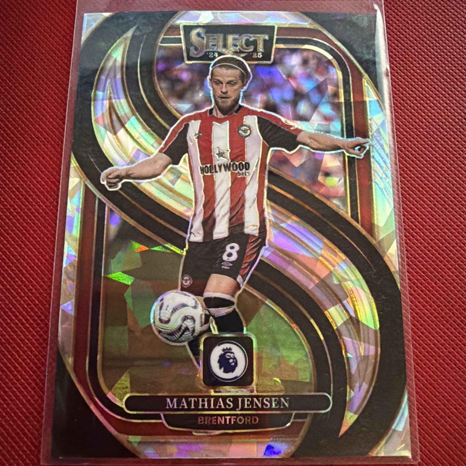 2024-25 Select Premier League Mezzanine #103 Mathias Jensen ICe Prizm - Image 1