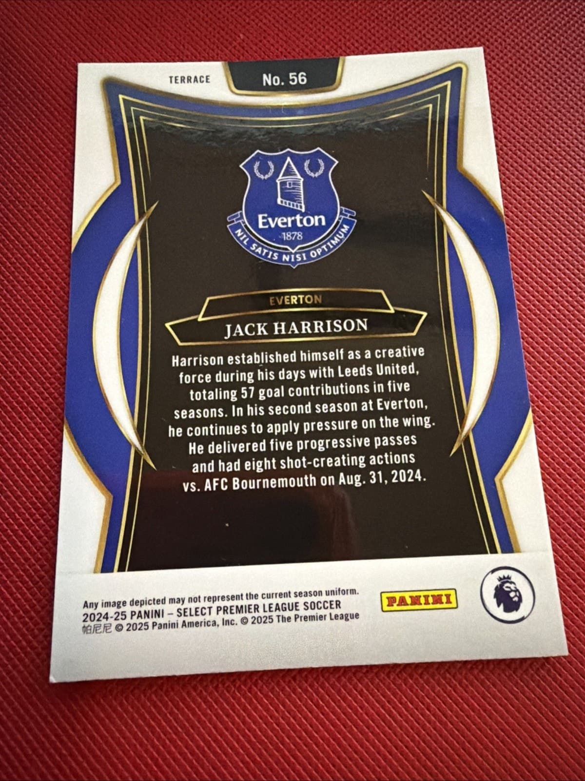 2024-25 Panini Select Premier League - Terrace Jack Harrison #56 - Thumbnail 2