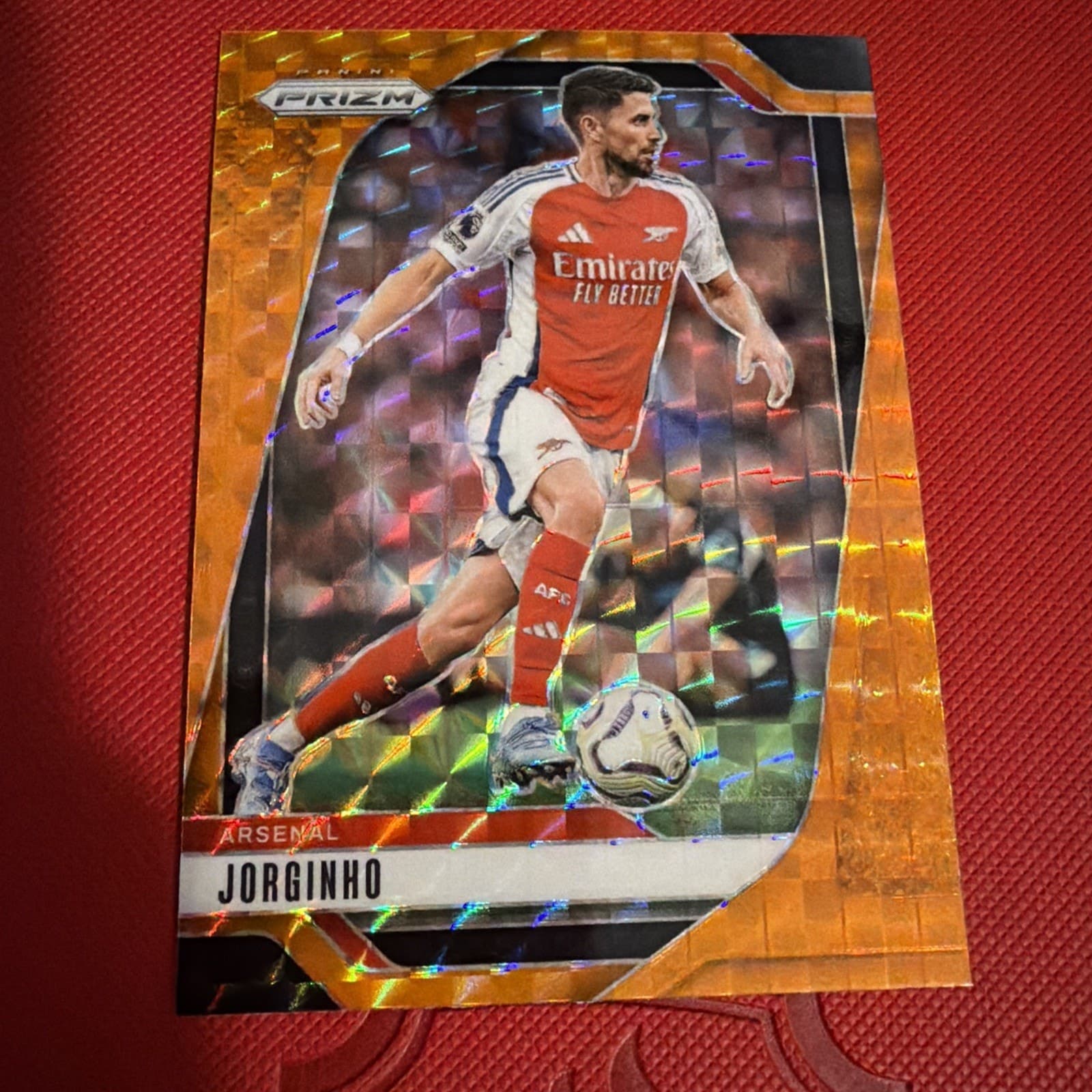 2024-25 Panini Prizm Premier League Jorginho Orange Mosaic Prizm - Image 1