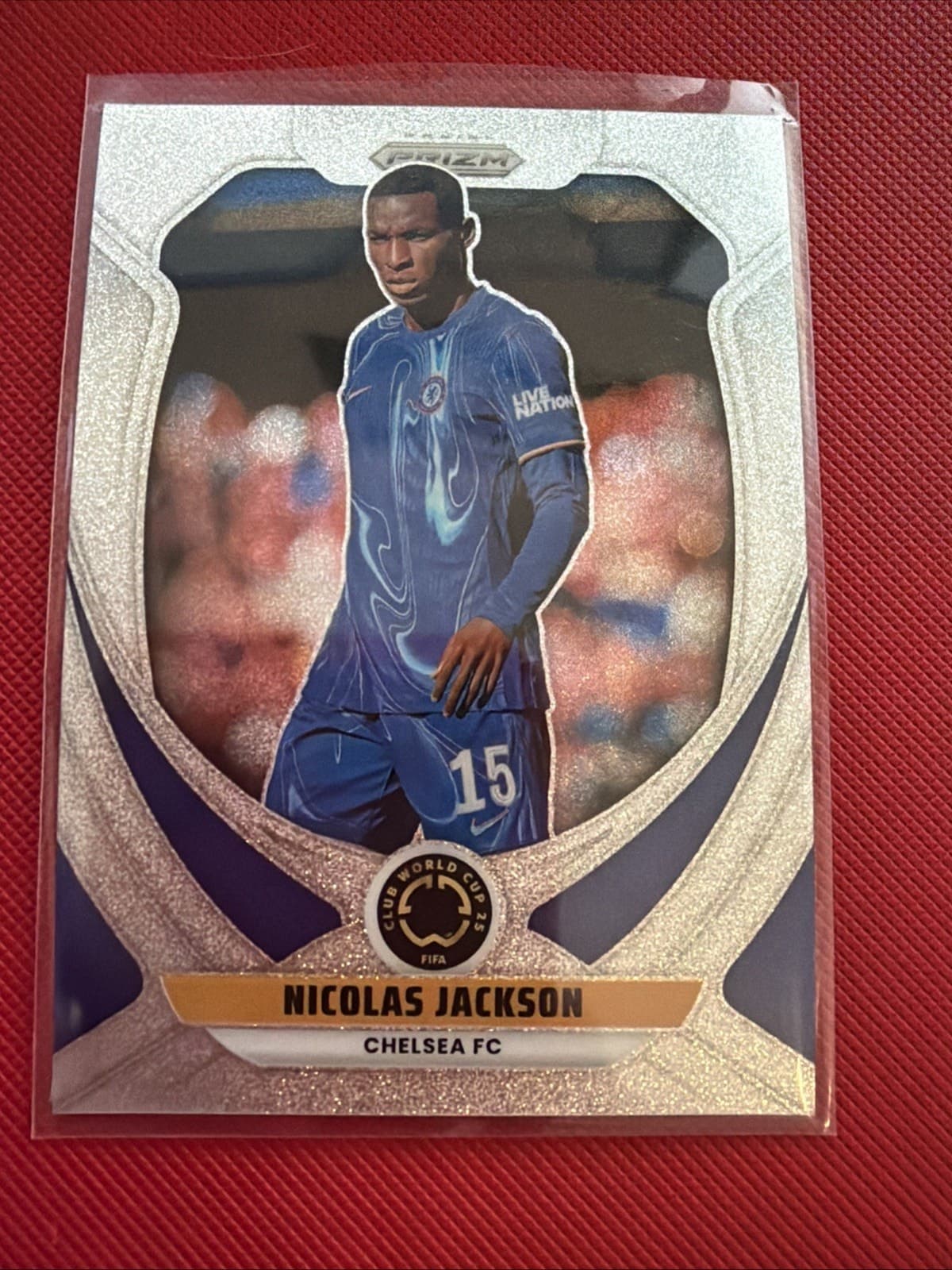 2025 Panini Prizm FIFA Club World Cup GLITTER #71 Nicolas Jackson, Chelsea FC - Thumbnail 2