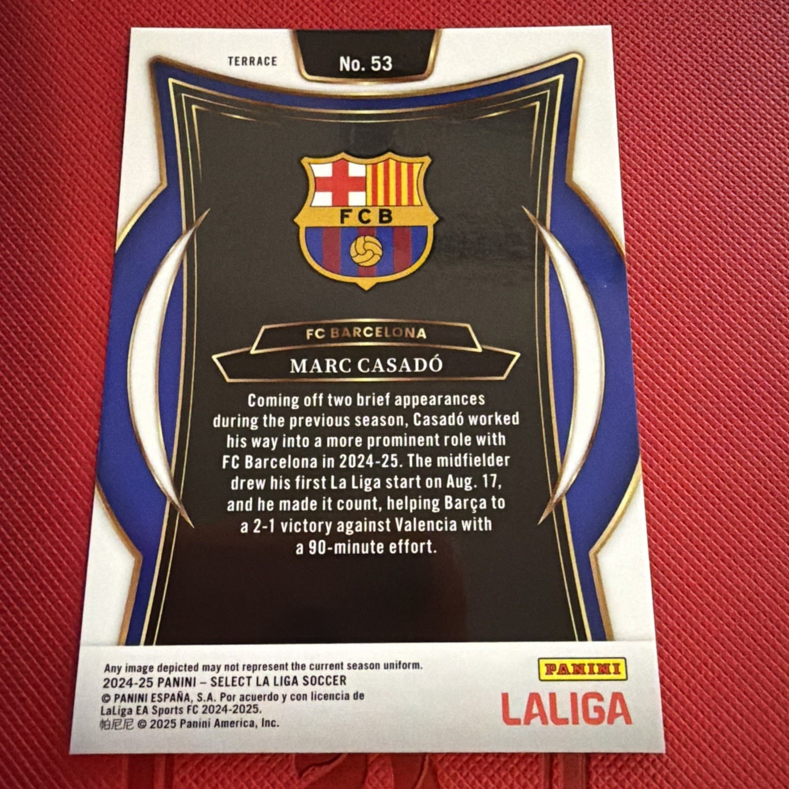 2024-25 Select La Liga MARC CASADO Terrace #53 - Thumbnail 2