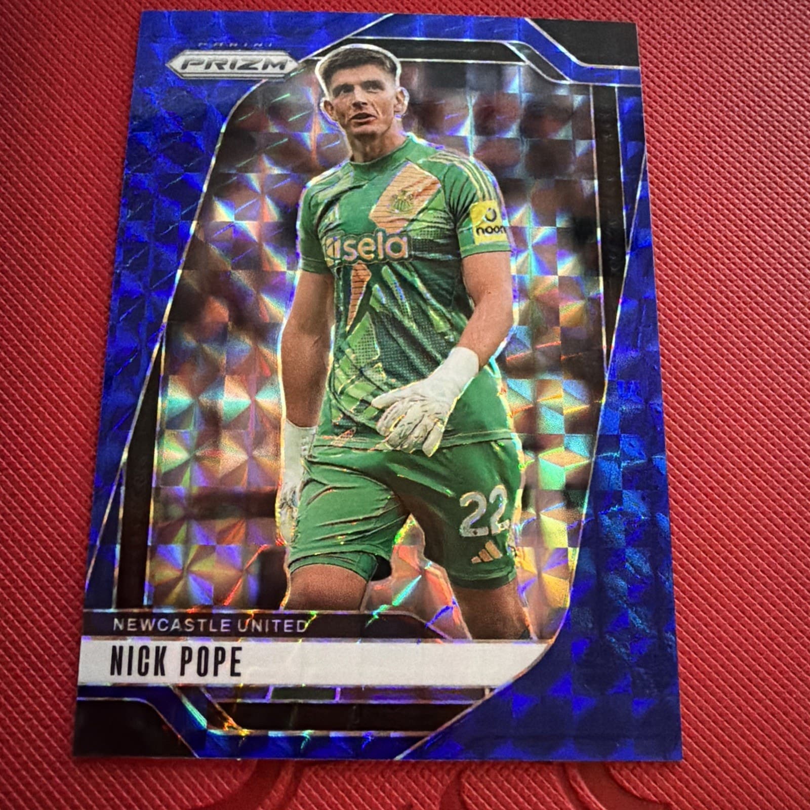 2024-25 Panini Prizm Premier League Blue Prizm Nick Pope #116 - Image 1