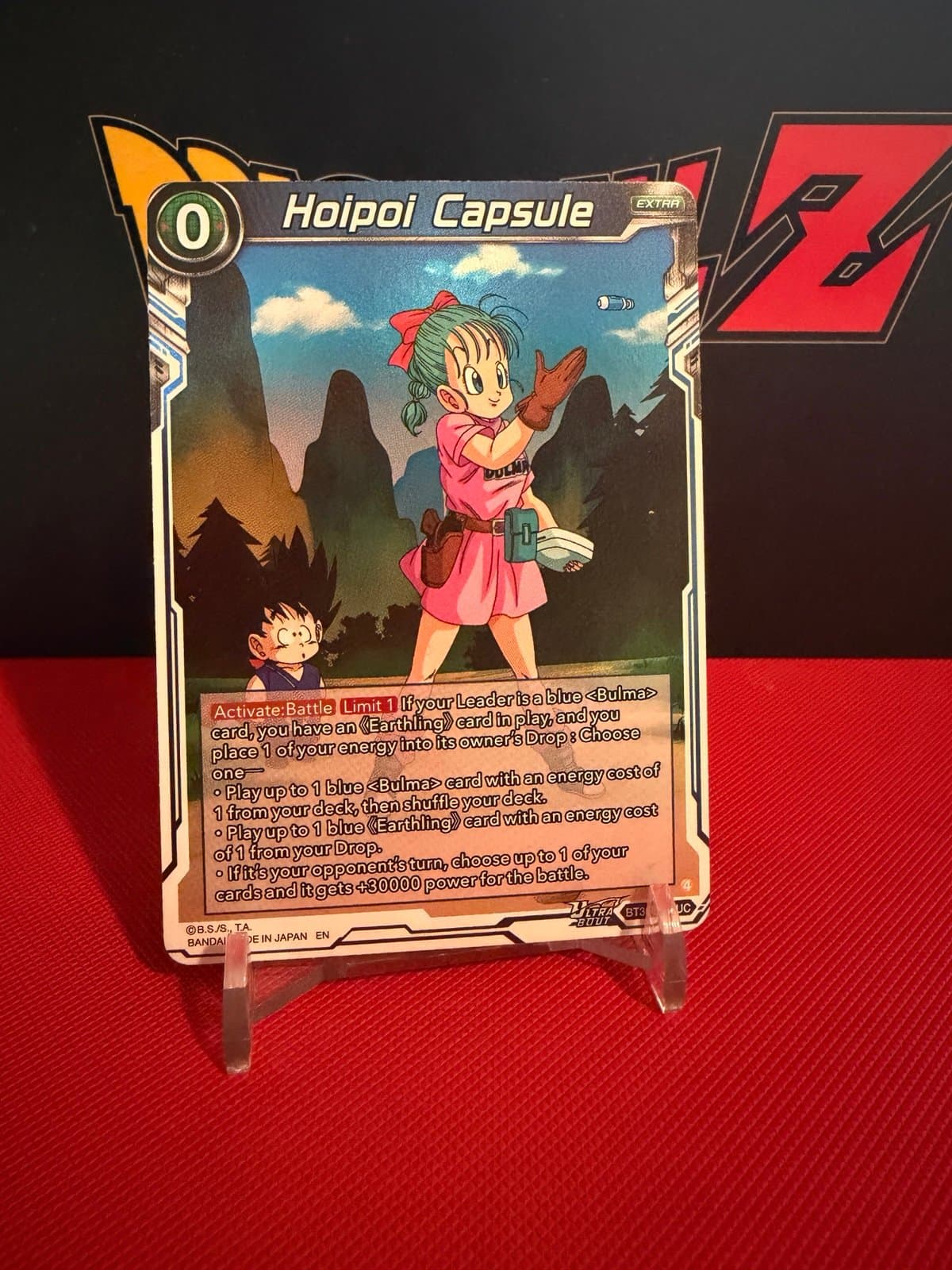 Bulma Hoipoi Capsule BT30-041 UC Three Glorious Fighter Dragon Ball Card Game - Image 1