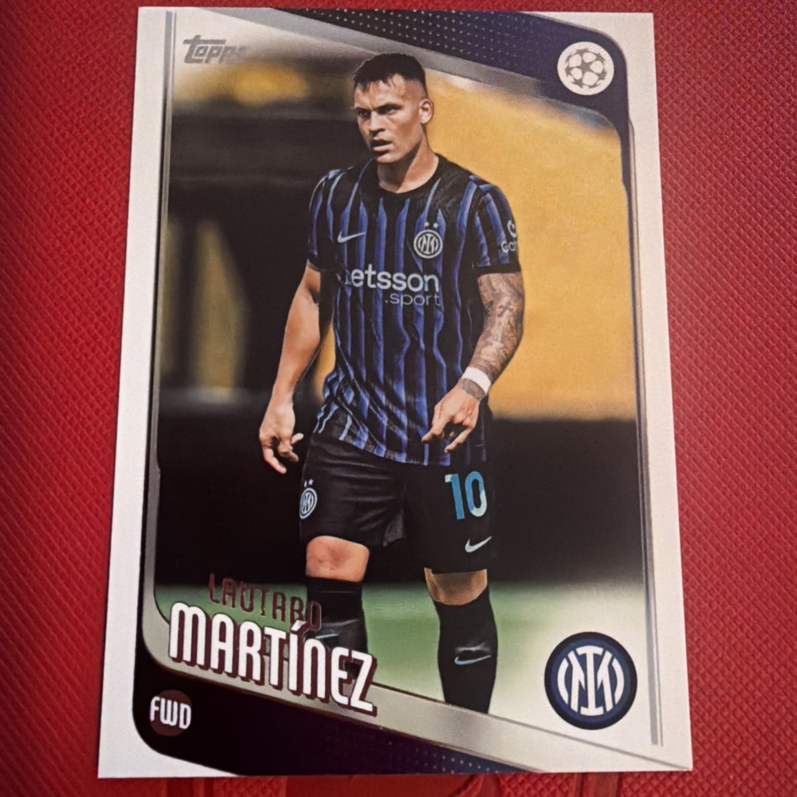 2025-26 Topps UEFA Club Competitions Soccer - #156 - LAUTARO MARTINEZ - Image 1