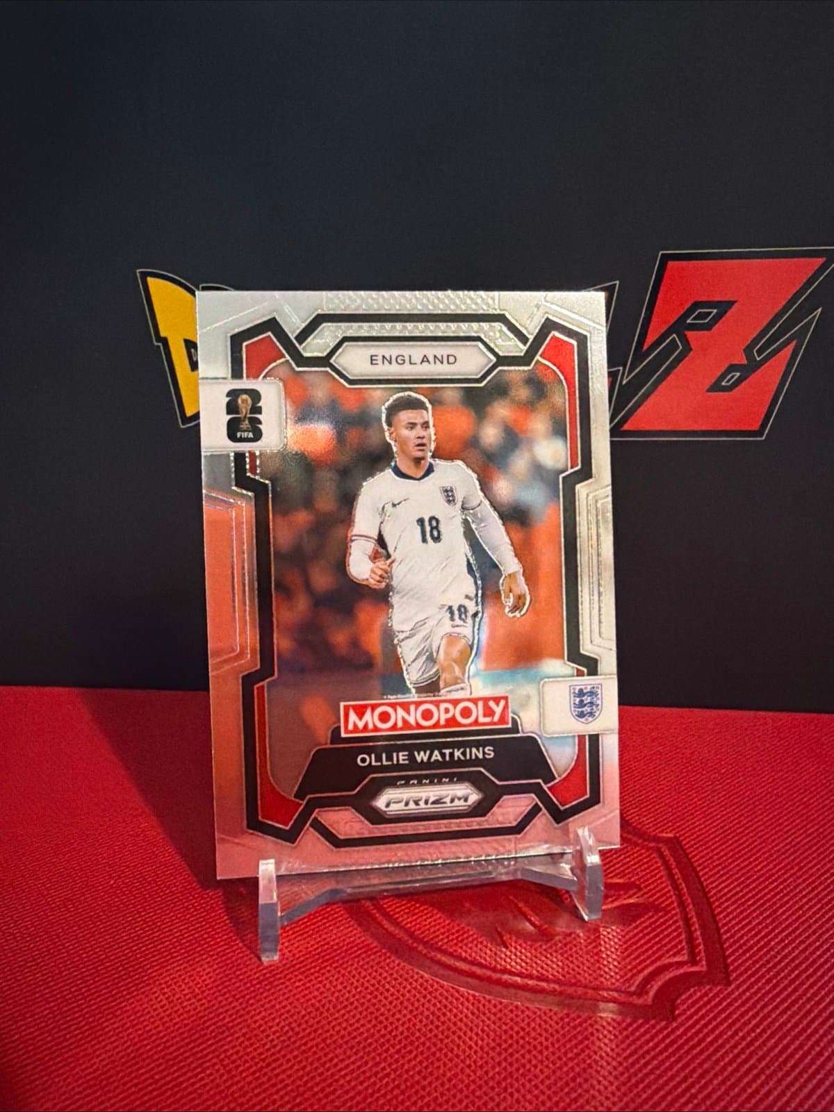 Ollie Watkins 2026 Prizm Fifa World Cup Monopoly Silver Prizm - Thumbnail 2