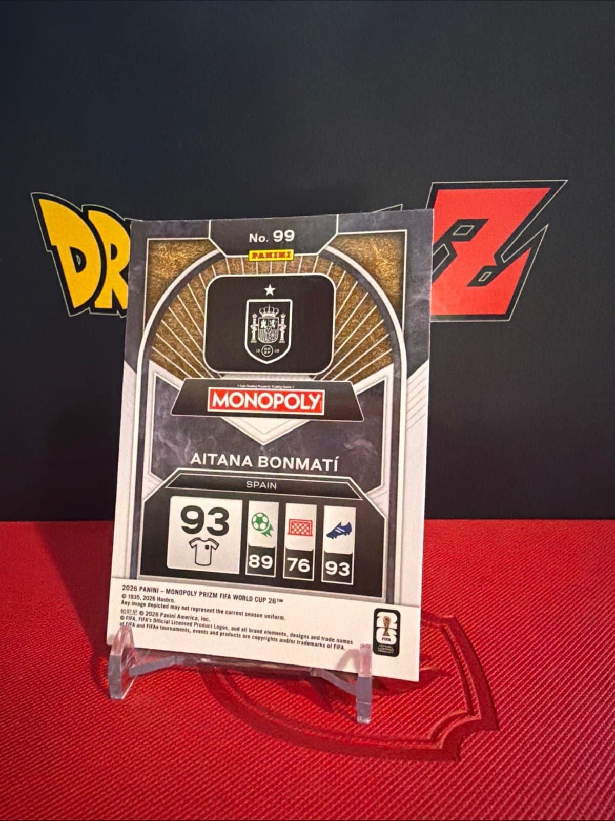 Aitana Bonmati 2026 Panini Prizm Monopoly FIFA World Cup No.99 Spain - Thumbnail 4