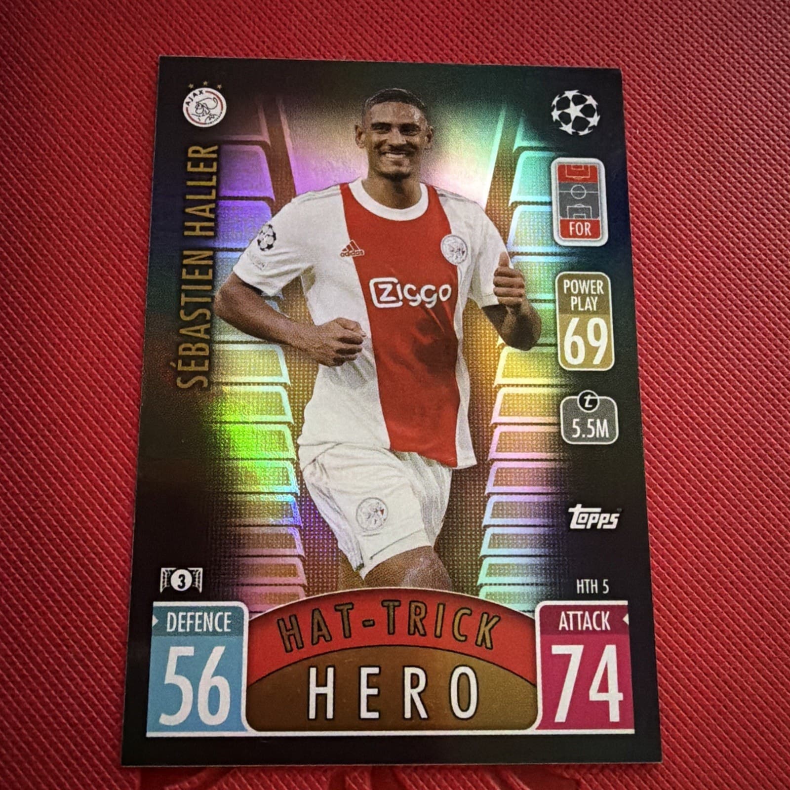 2021-22 Topps Match Attax #HTH5 Sebastien Haller - AFC Ajax - Image 1