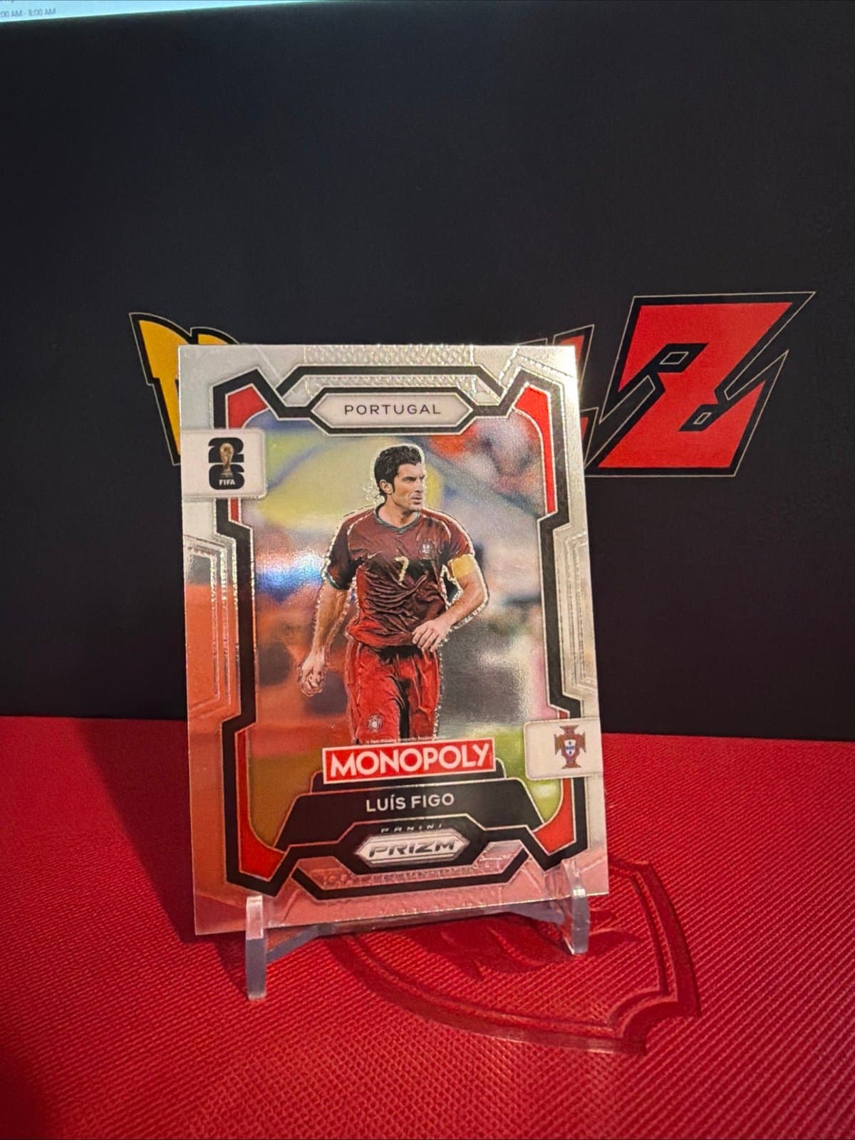 2026 Prizm Monopoly FIFA World Cup Soccer Luis Figo #31 Portugal base - Thumbnail 2
