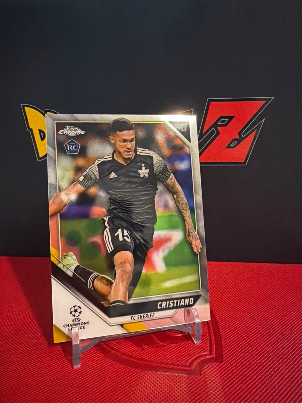 Cristiano REFRACTOR ROOKIE 2021-22 Topps Chrome UEFA Champions League UCL 120 RC - Thumbnail 2