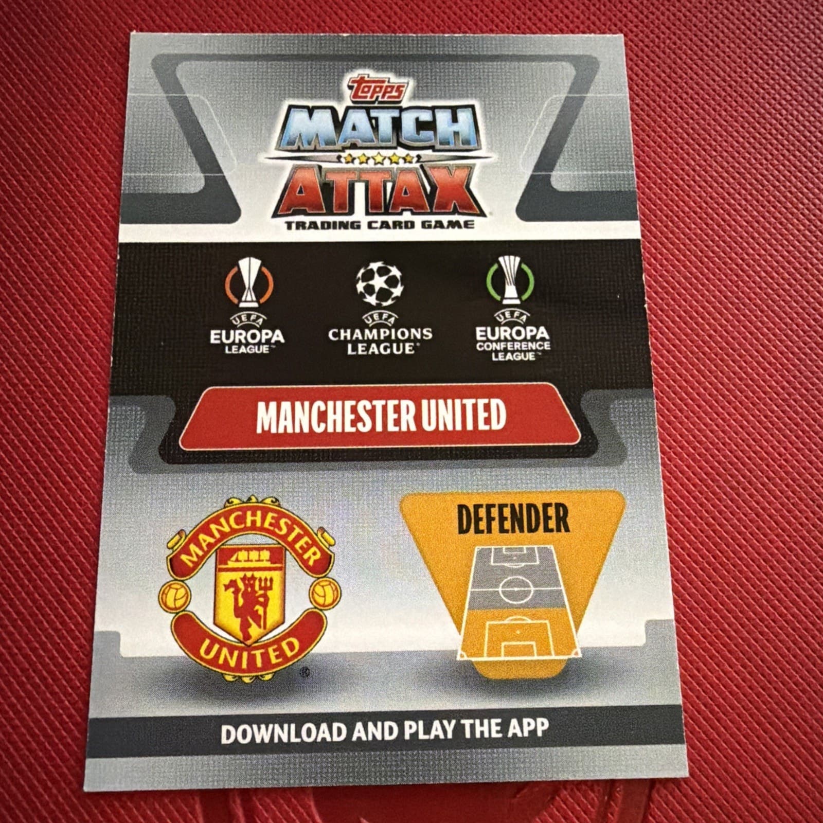 2021-22 Topps Match Attax Power Defence Hero Squad Shaw / Varane / Maguire #PDS1 - Thumbnail 2