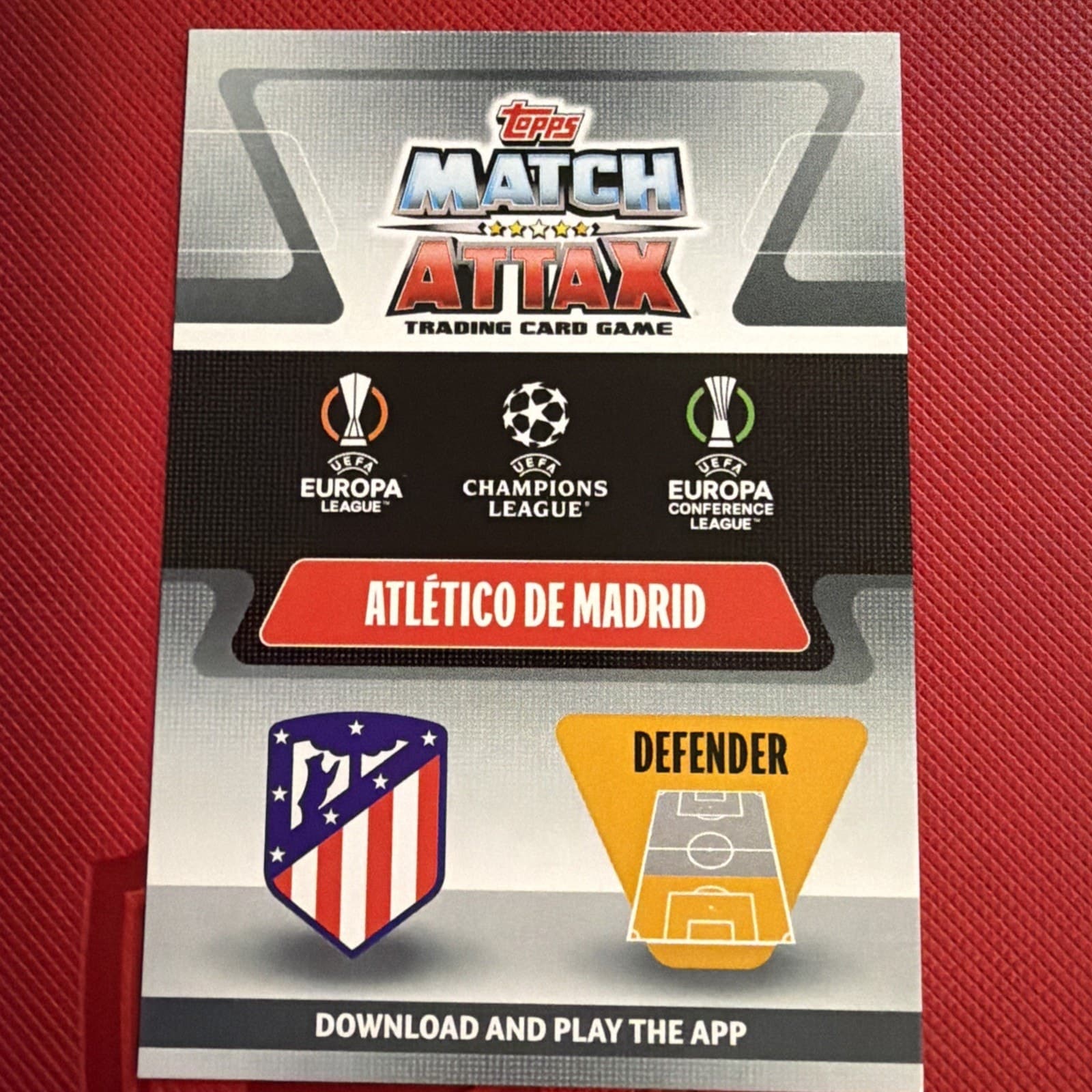 2020/21 TOPPS Match Attax Extra Jose Maria Gimenez MEGA VALUE card #MV 7 - Thumbnail 2
