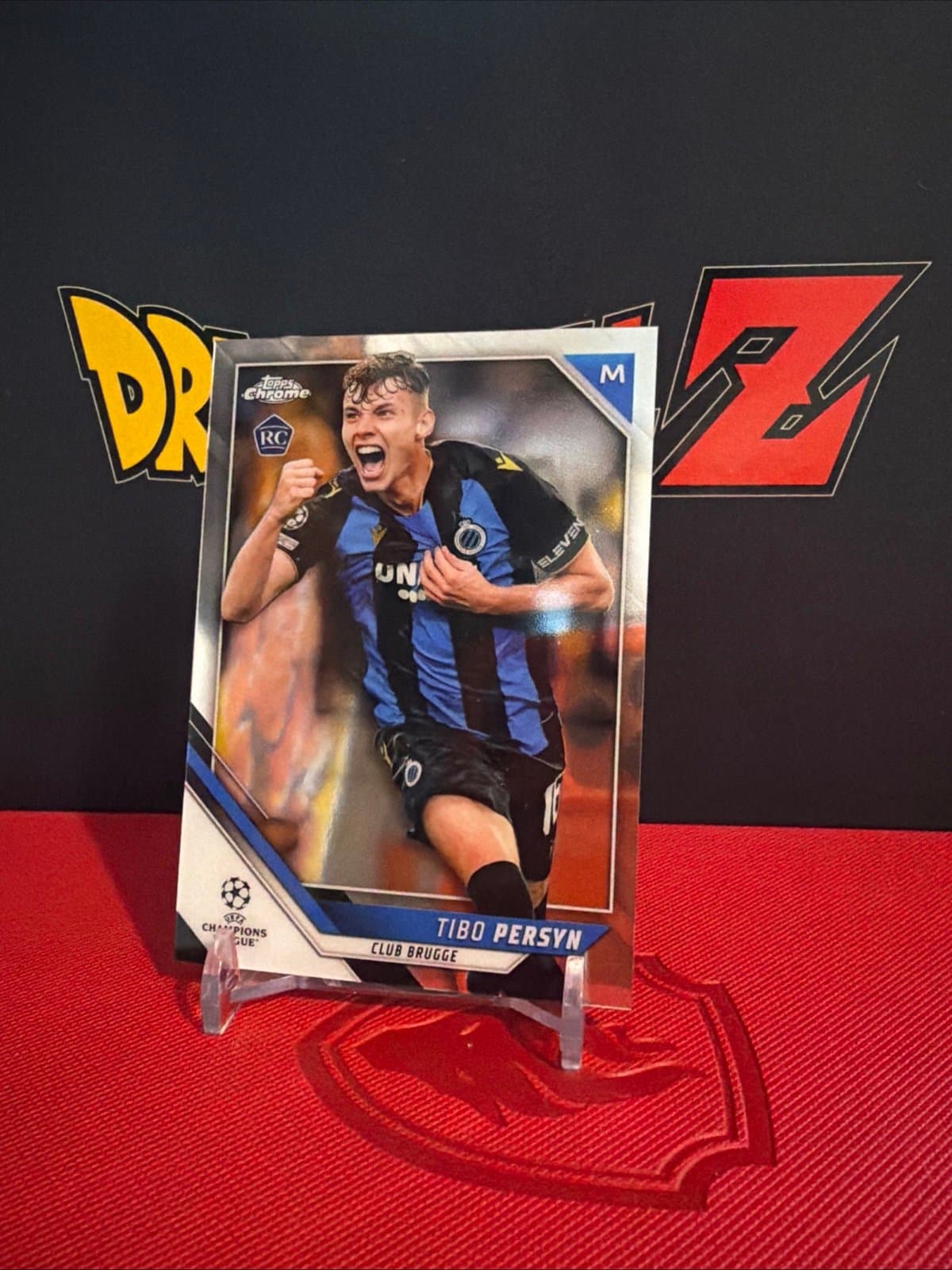 Tibo Persyn RC 2022 Topps Chrome UEFA Champions League Rookie Club Brugge #40 - Thumbnail 3