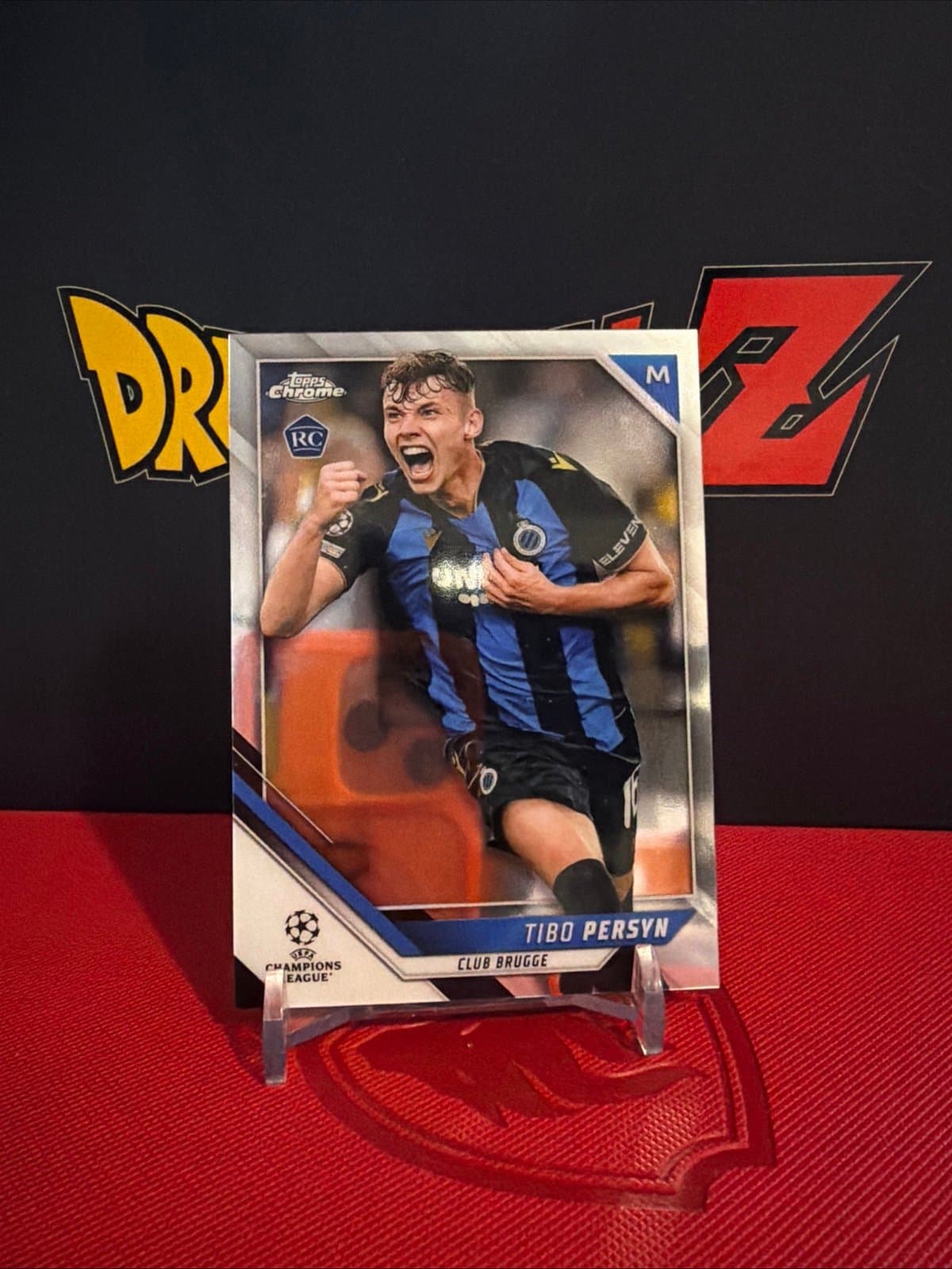 Tibo Persyn RC 2022 Topps Chrome UEFA Champions League Rookie Club Brugge #40 - Thumbnail 2