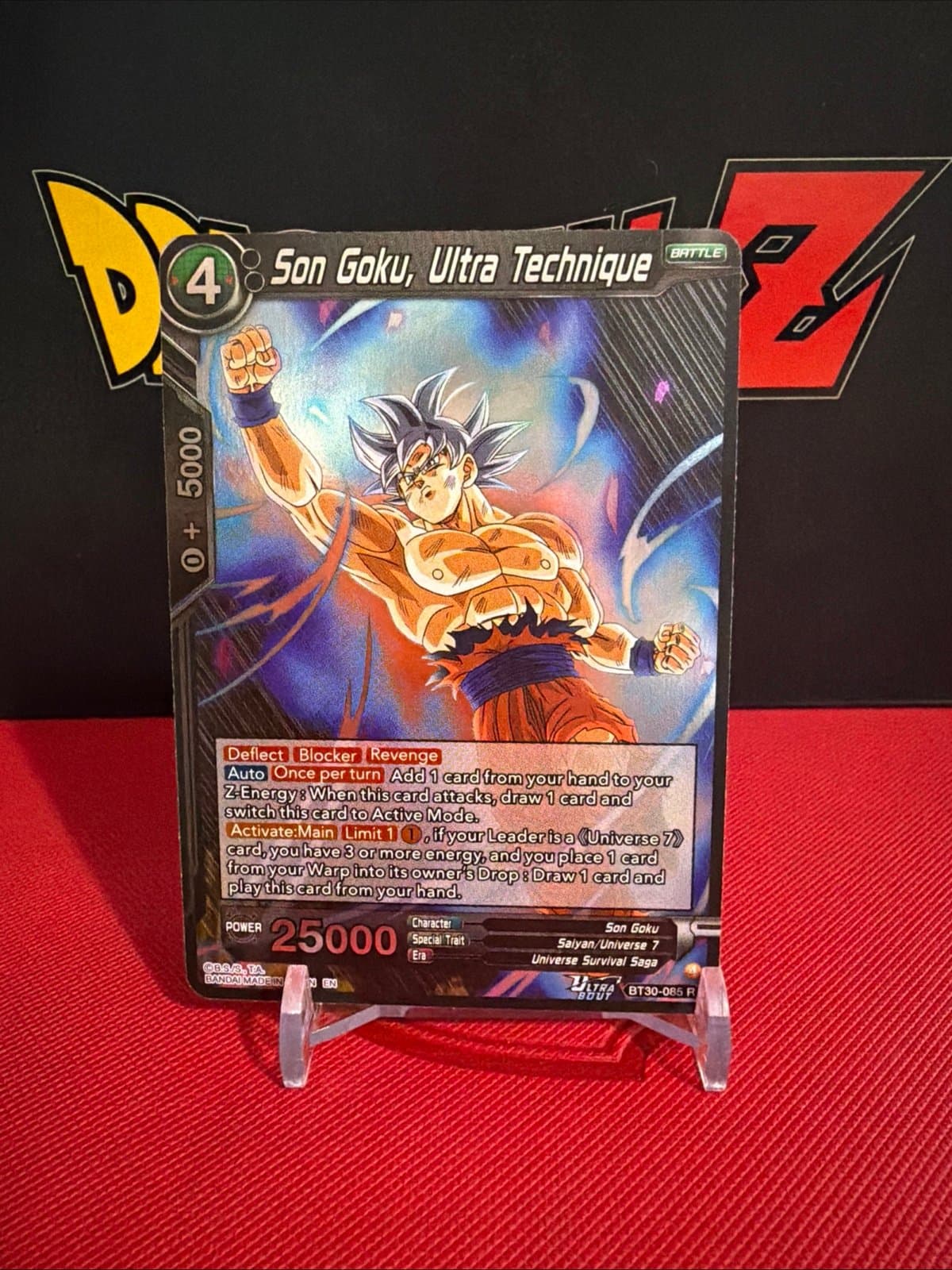 Son Goku, Ultra Technique BT30-085 Rare Dragon Ball Three Glorious Fighters - Image 1