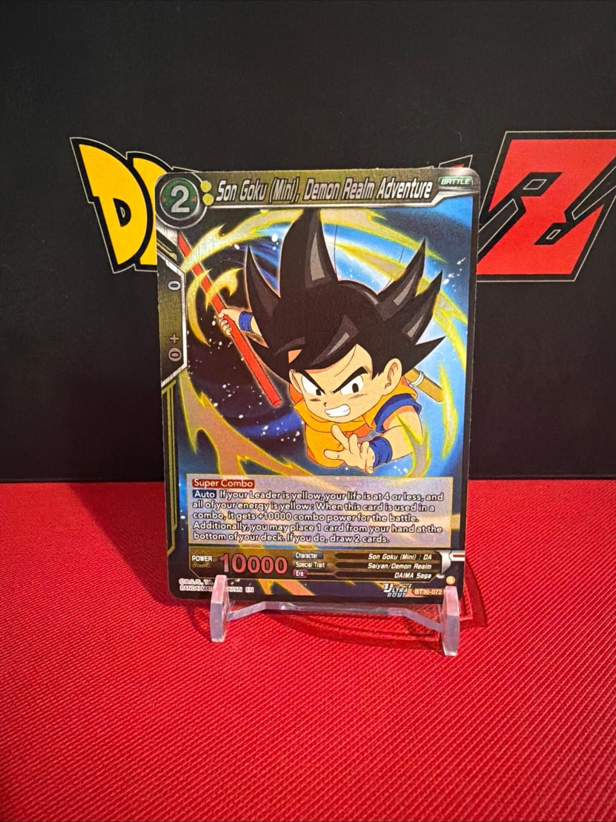 Son Goku (Mini), Demon Realm Adventure BT30-072 Foil DBS Three Glorious Fighters - Image 1