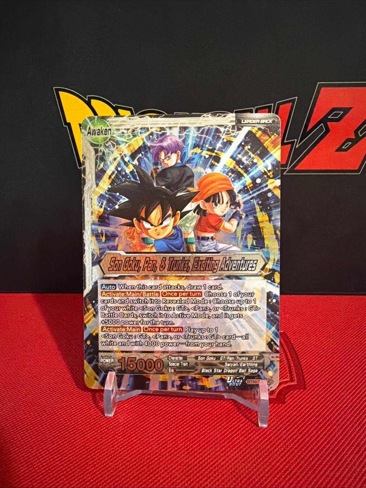 Son Goku, Pan, & Trunks, Exciting Adventures BT30-108 Three Glorious Fighters - Image 1