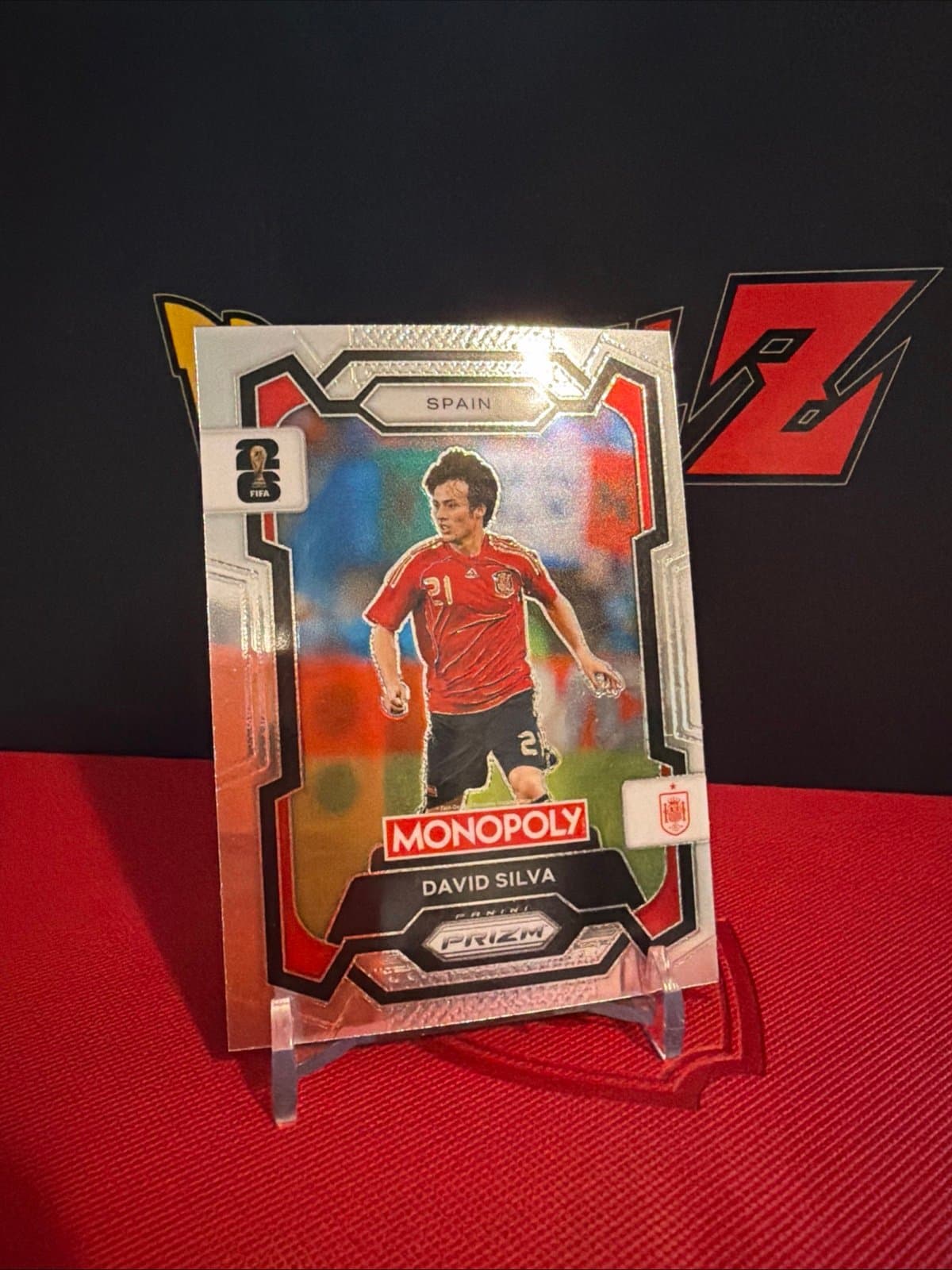 David Silva 2026 Panini Prizm Monopoly FIFA World Cup #42 Base Spain - Thumbnail 3