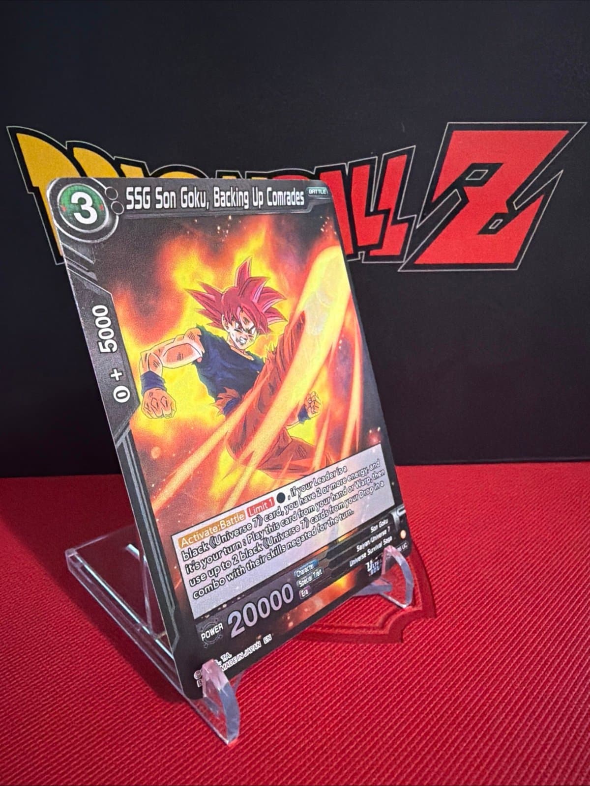 SSG Son Goku Backing Up Comrades BT30-086 Foil DBS Three Glorious Fighters - Thumbnail 3