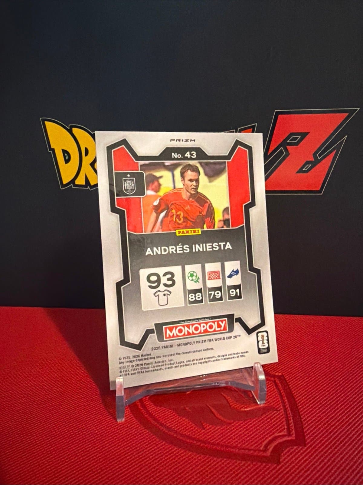 Andres Iniesta 2026 Panini Prizm Monopoly FIFA World Cup #43 Base Spain - Thumbnail 4