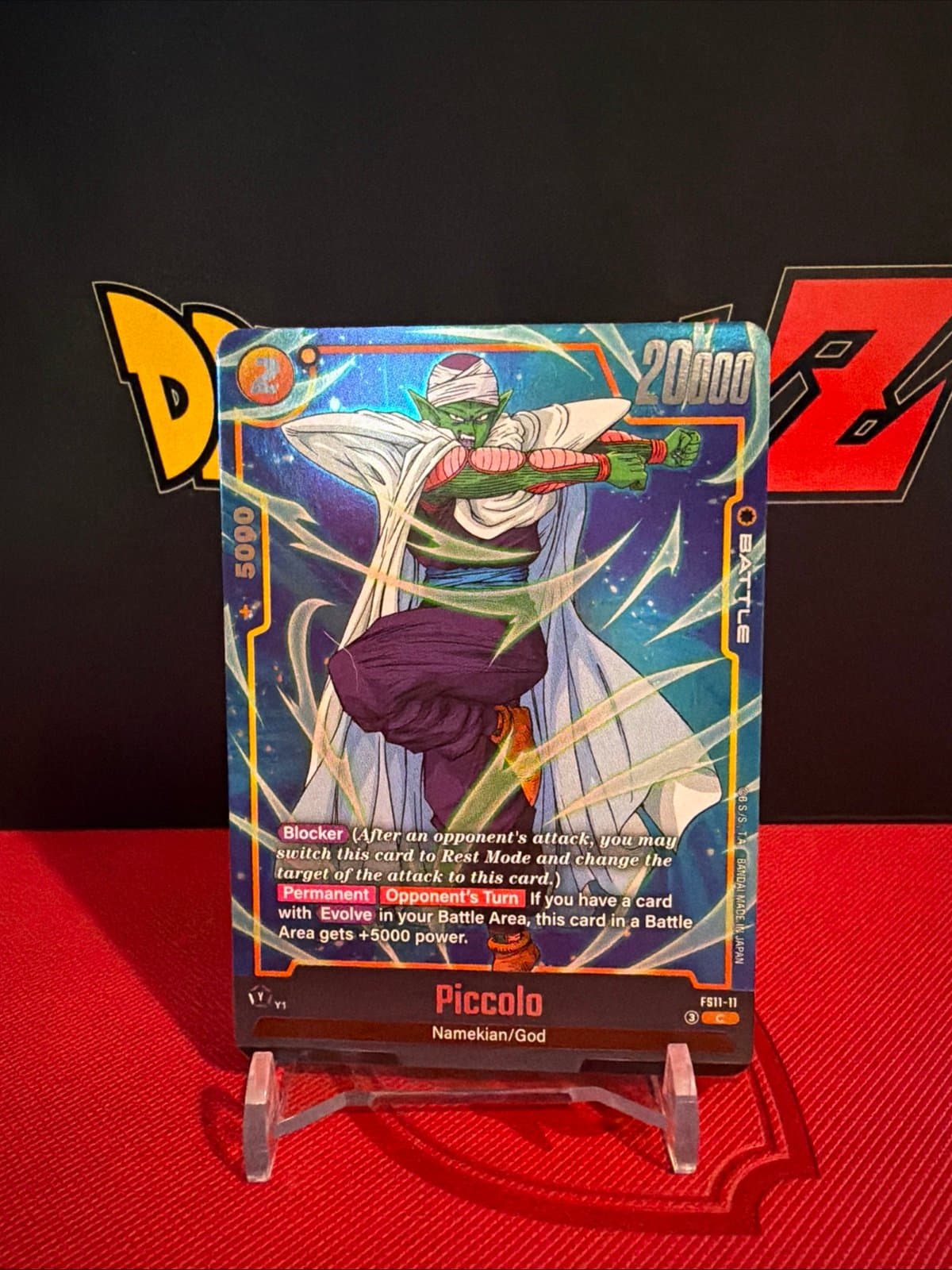 Bandai Piccolo Battle Blocker Permanent FS11-11 Foil Dragon Ball Super Card Game - Image 1
