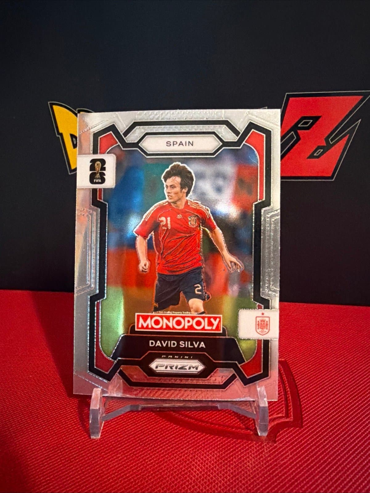 David Silva 2026 Panini Prizm Monopoly FIFA World Cup #42 Base Spain - Image 1