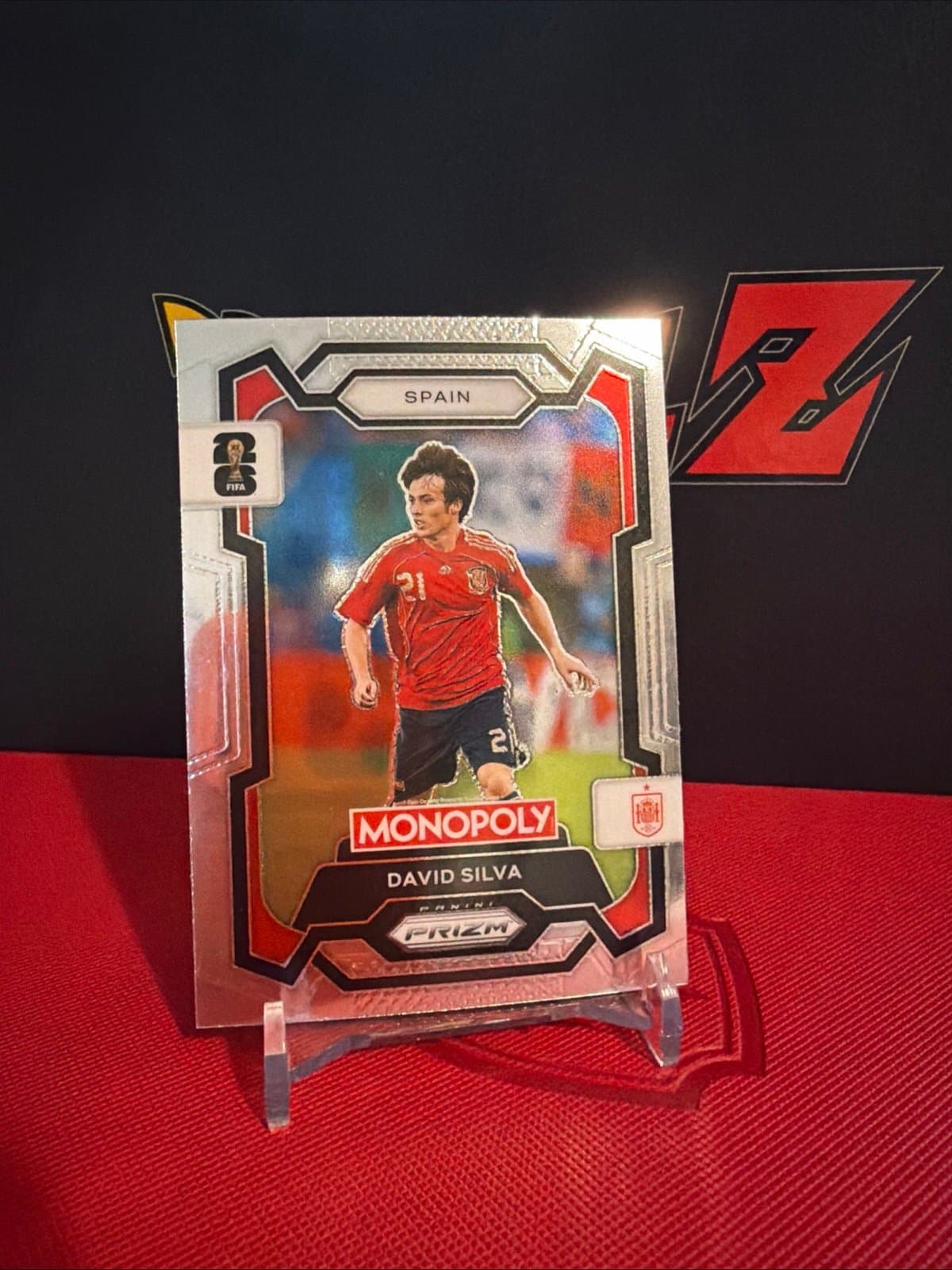 David Silva 2026 Panini Prizm Monopoly FIFA World Cup #42 Base Spain - Thumbnail 2