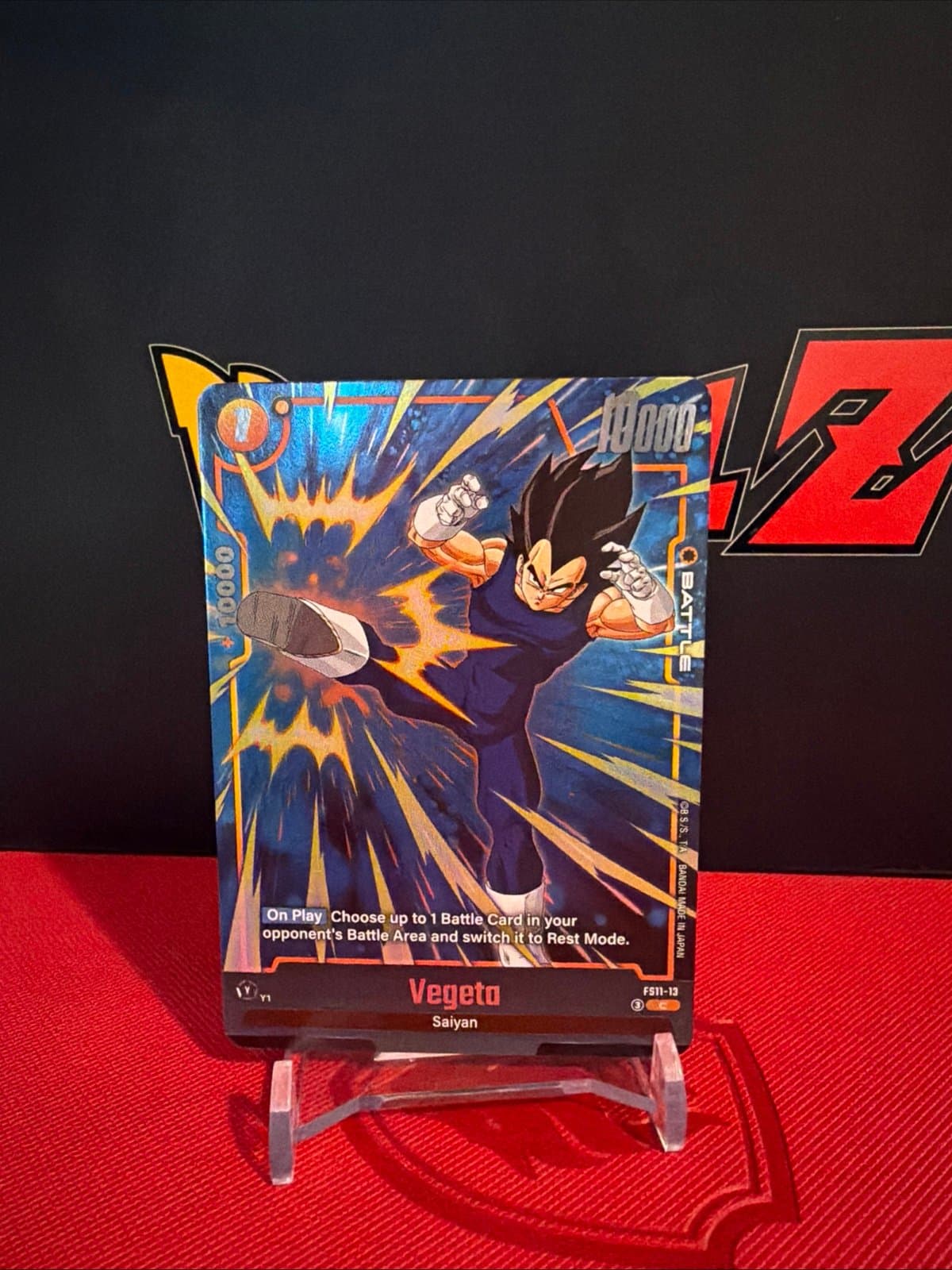 Dragon Ball Super Card Game Vegeta FS11-13 Regular Battle Card - Image 1
