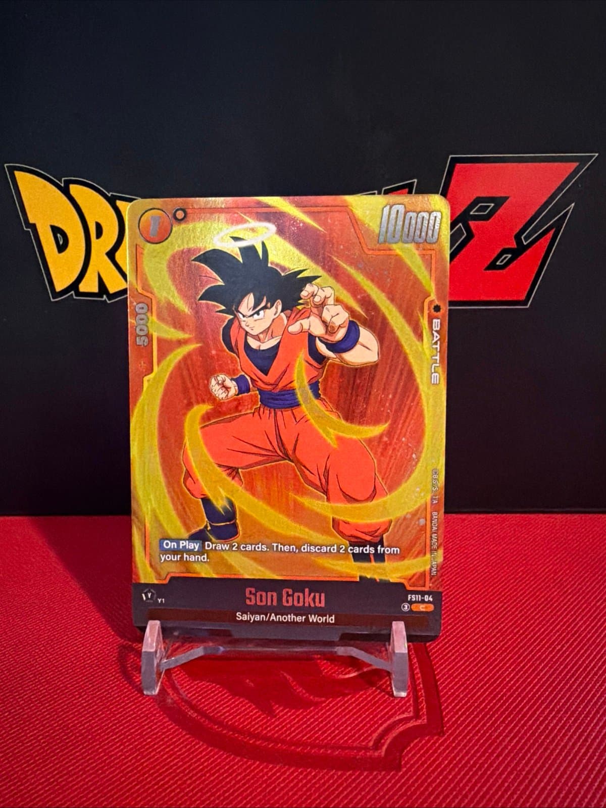 Son Goku Gold FS11-04 Dragon Ball Fusion World Phase Of Evolution - Image 1