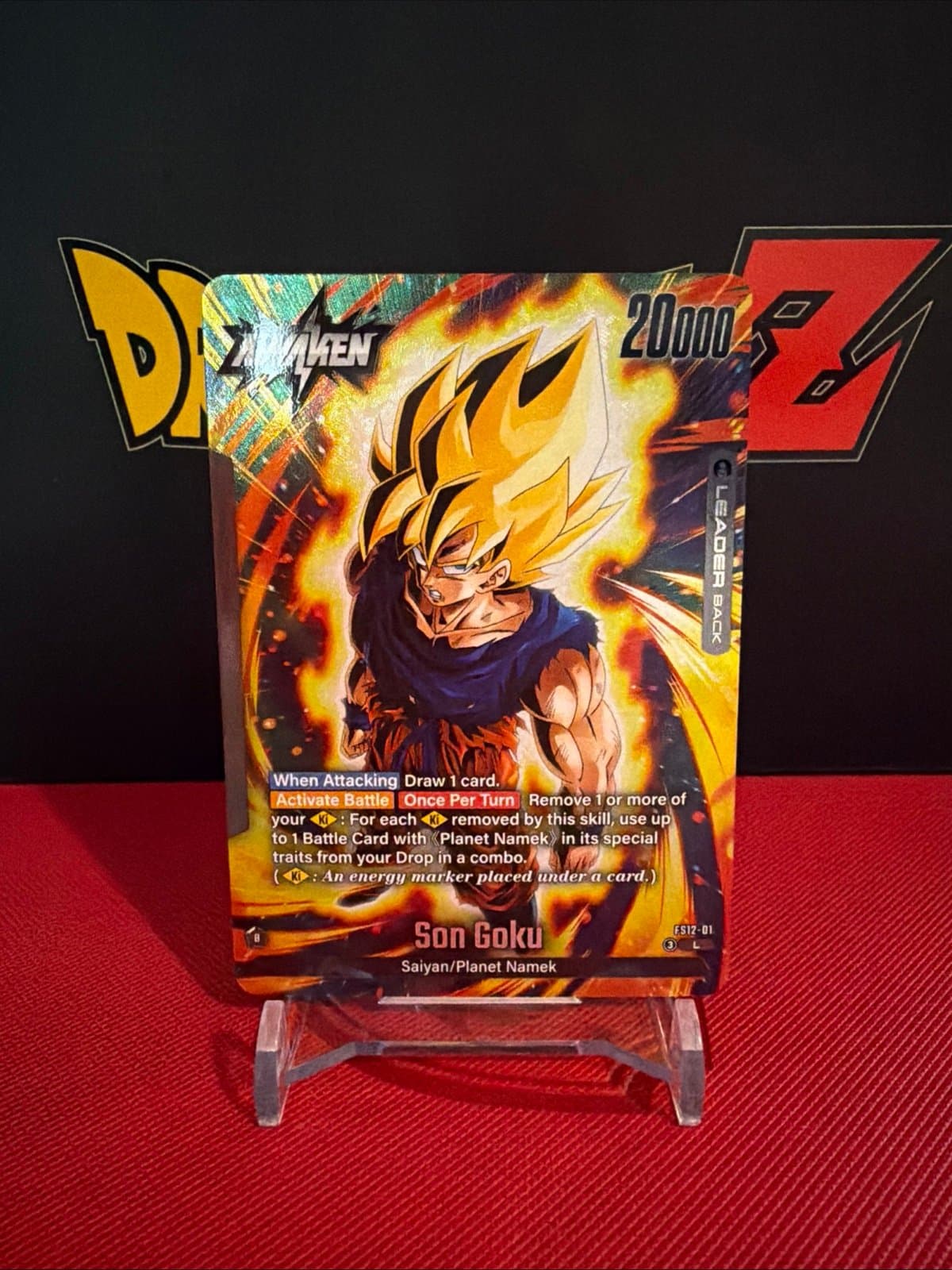 Son goku TCG dragon ball fusion world fs12-01 - Image 1
