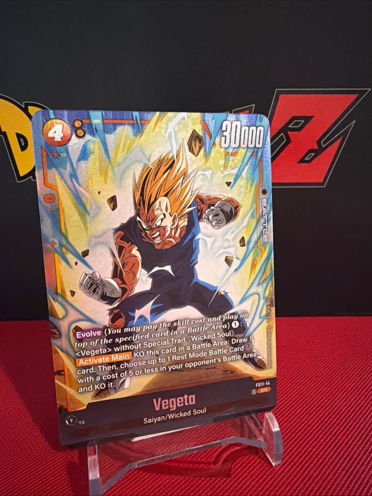 Vegeta Saiyan wicked soul fs11-14 dragon ball fusion world tcg - Thumbnail 3