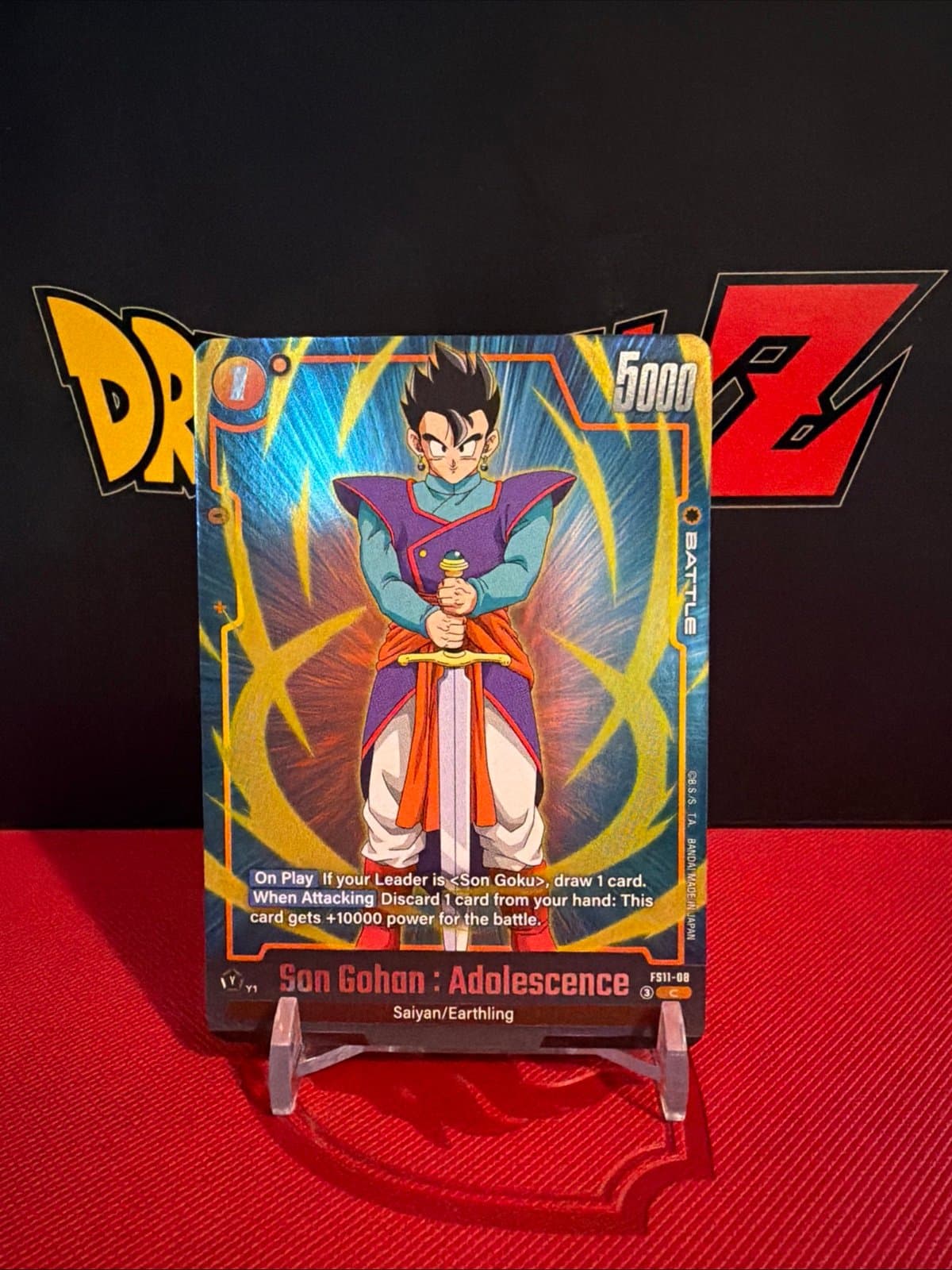 FS11-08 Son Gohan: Adolescence dragon ball card game - Image 1