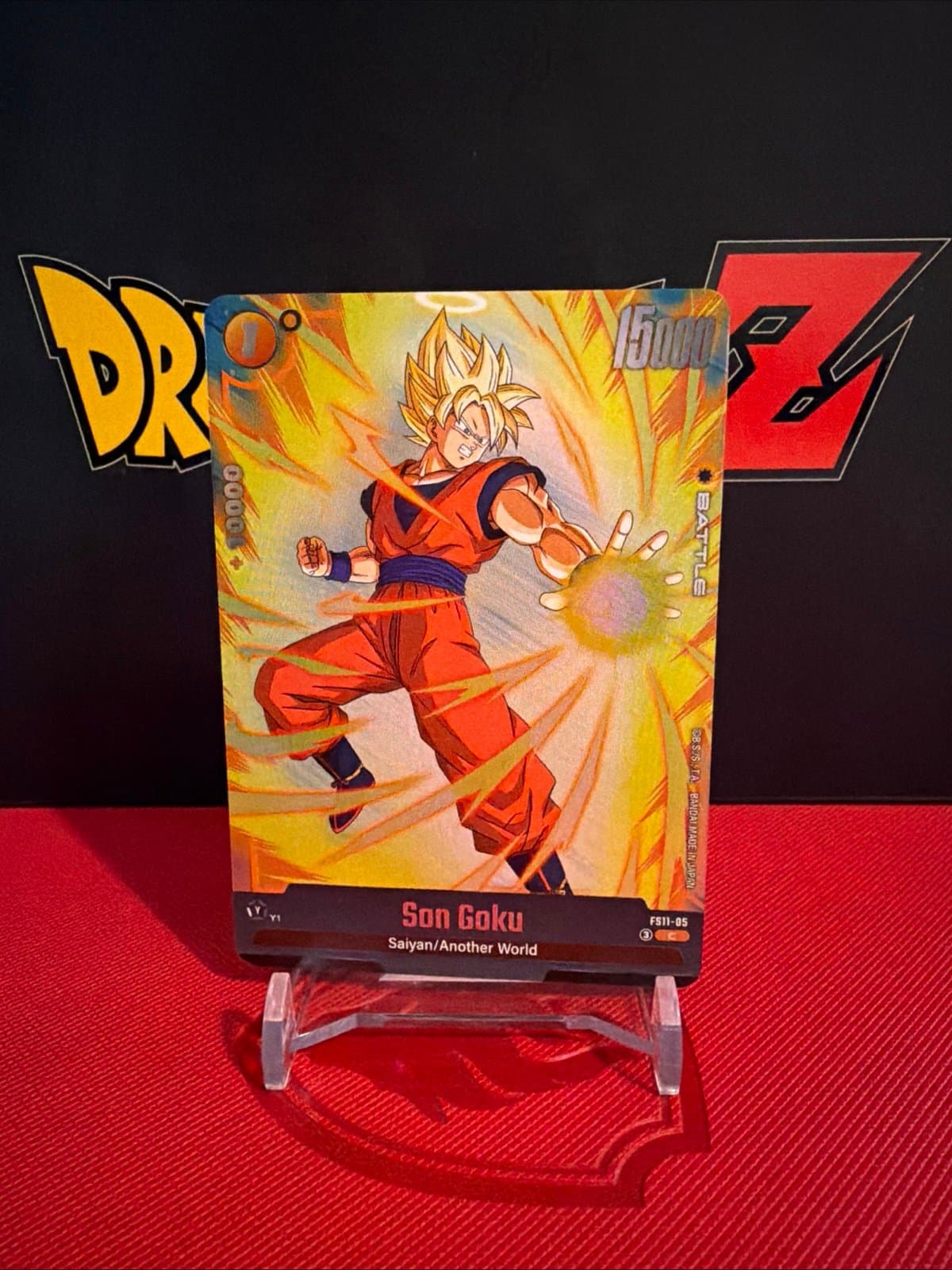 Dragon Ball Super Card Game Son Goku FS11-05 Regular Battle Card Bandai - Image 1