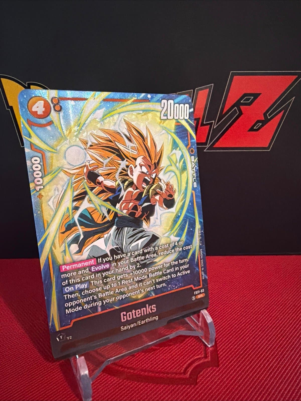 Gotenks dragon ball TCG fusion world fs11-03 SR - Thumbnail 4