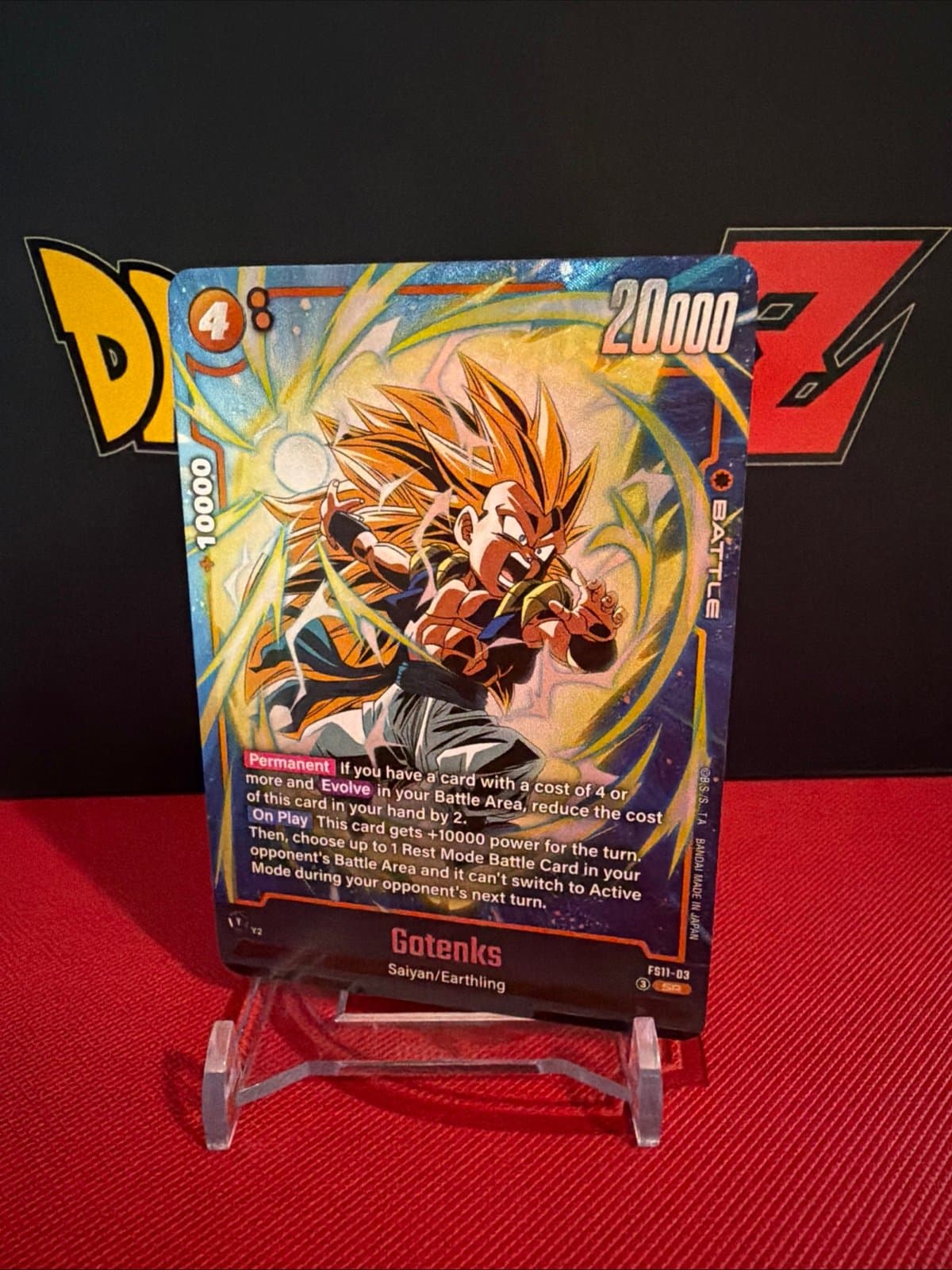 Gotenks dragon ball TCG fusion world fs11-03 SR - Image 1