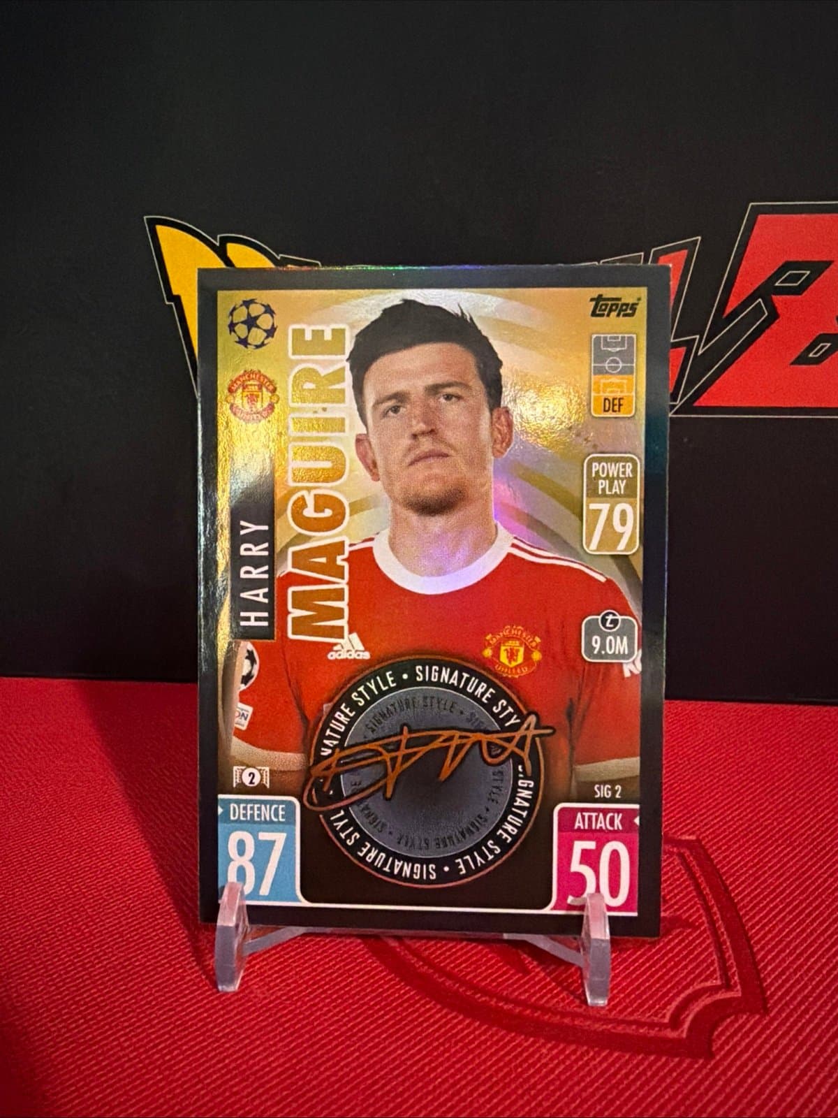 Harry Maguire Signature Style Series SIG2 Champions League Manchester United